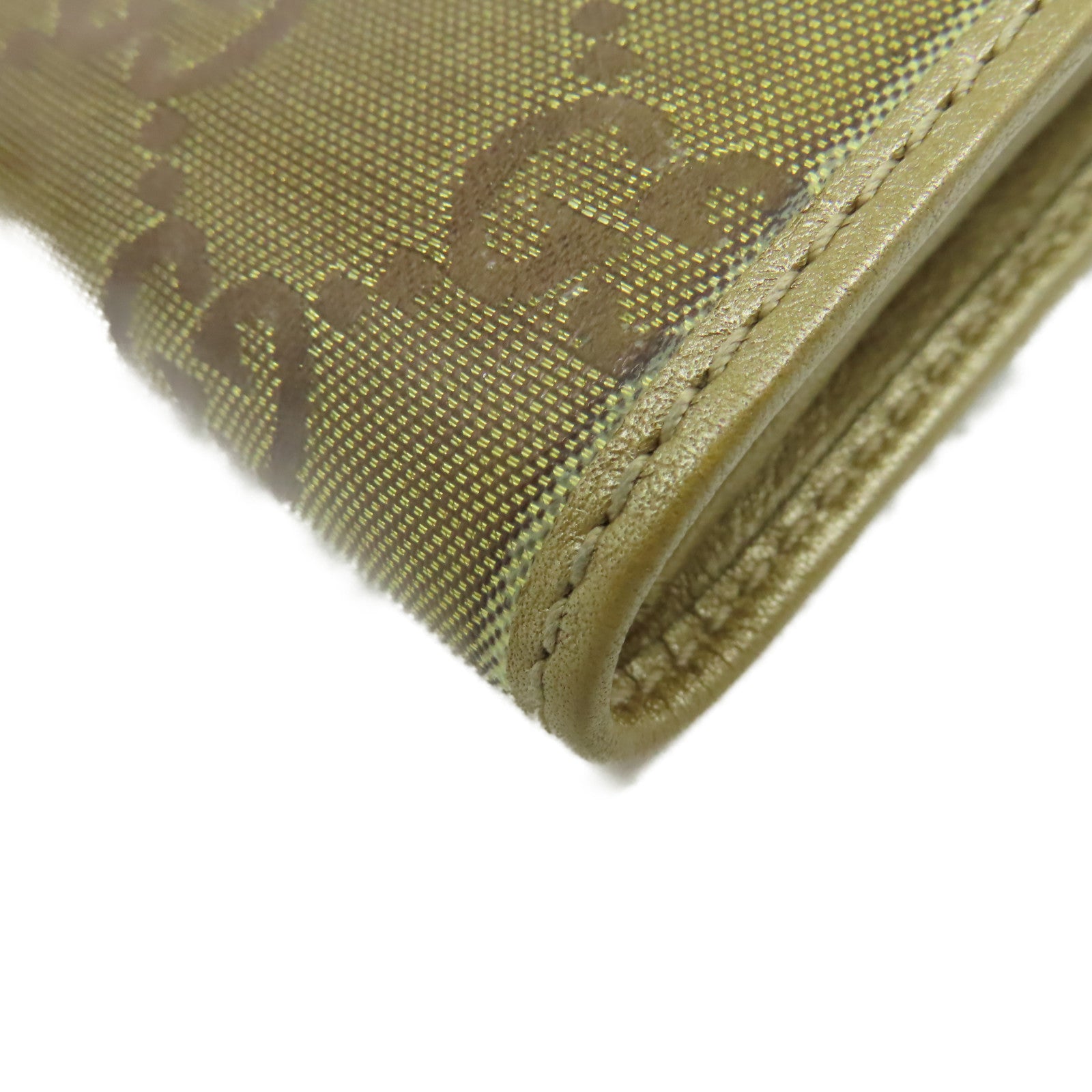 GUCCI 【激減優惠】漆皮皮革Short Wallet金扣短錢包金色