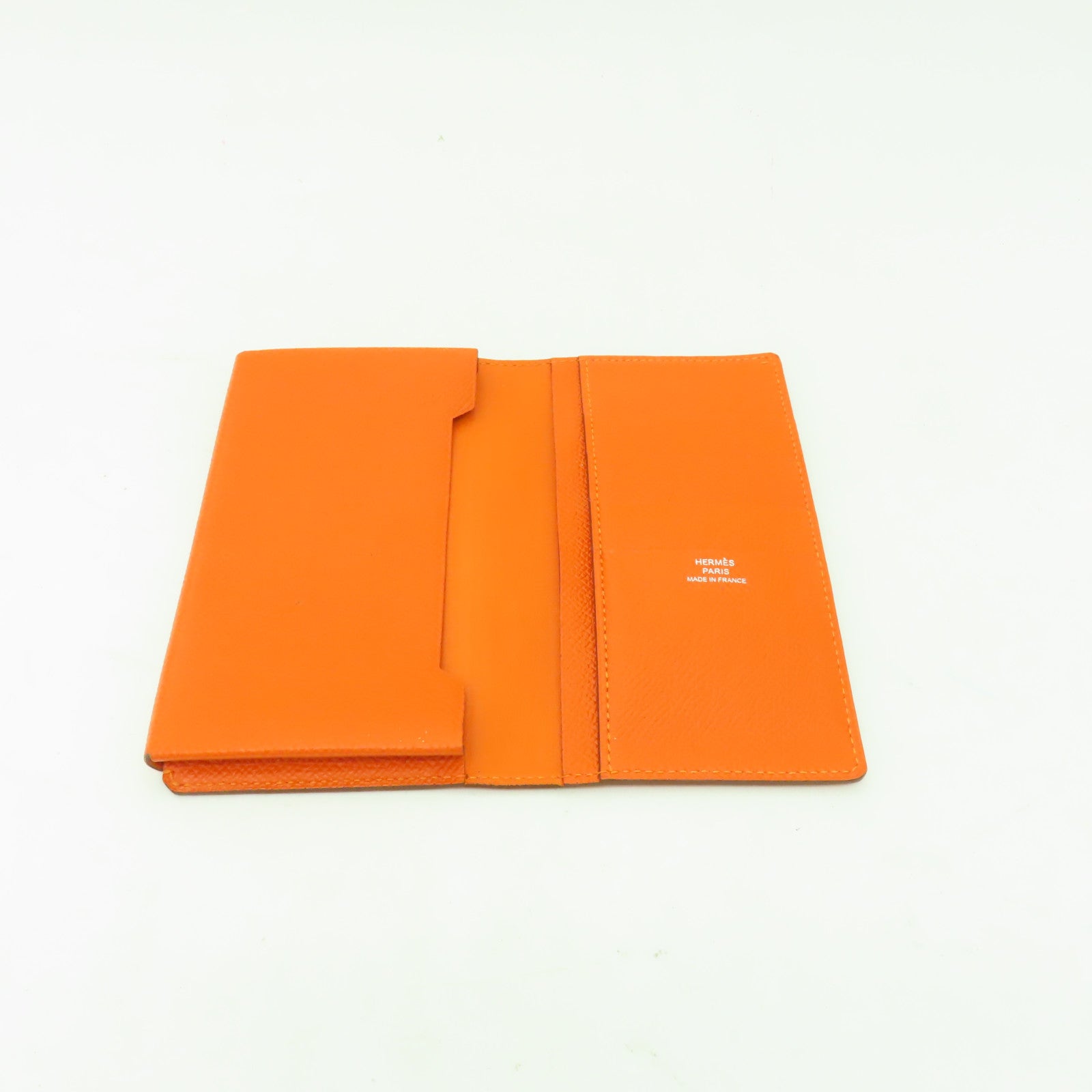 HERMES 【激減優惠】Epsom皮革Card Case卡片套/手拿包Orange/橙色