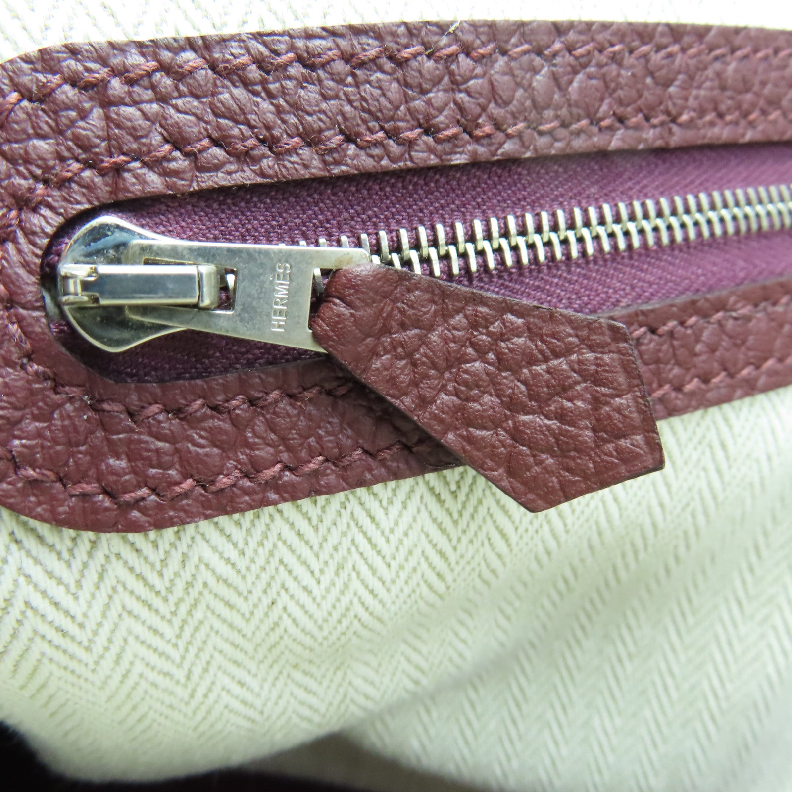 HERMES 【激減優惠】Negonda Garden Party PM Tote Bag銀扣手挽袋伯爾多