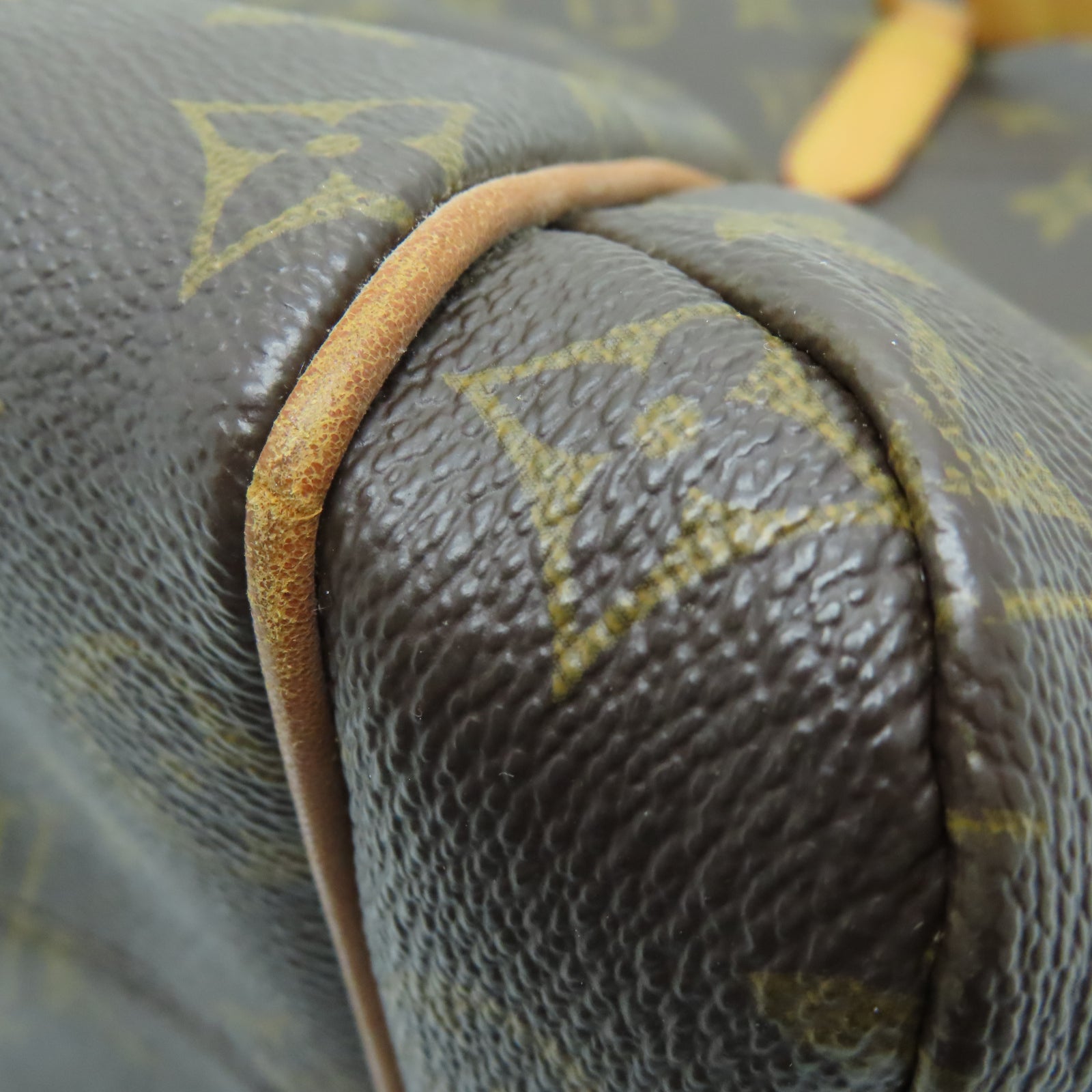 LOUIS VUITTON Monogram Totally MM金扣手挽袋棕色
