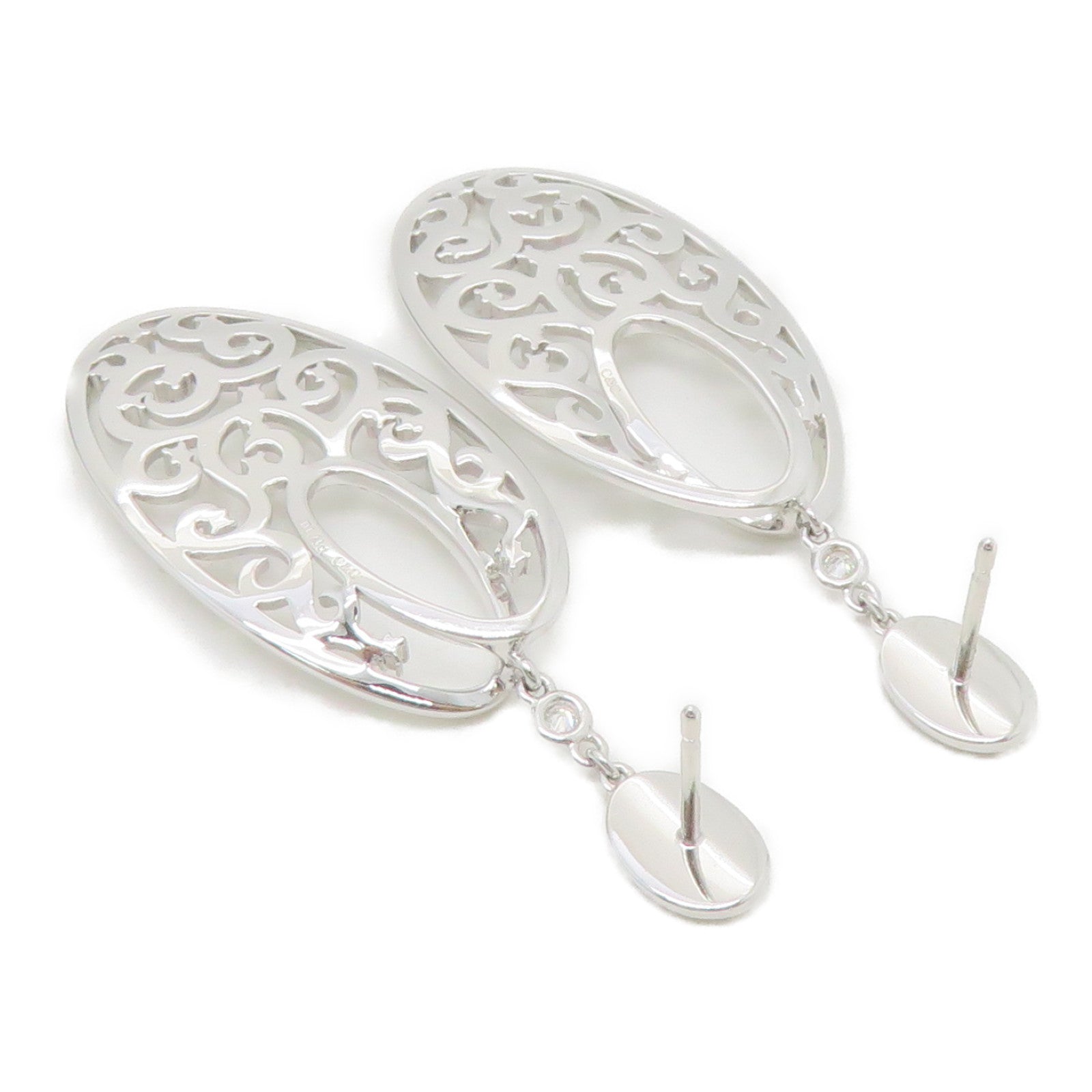JEWELRY 【激减优惠】18K白金Diamond Earrings 1.23ct钻石耳环