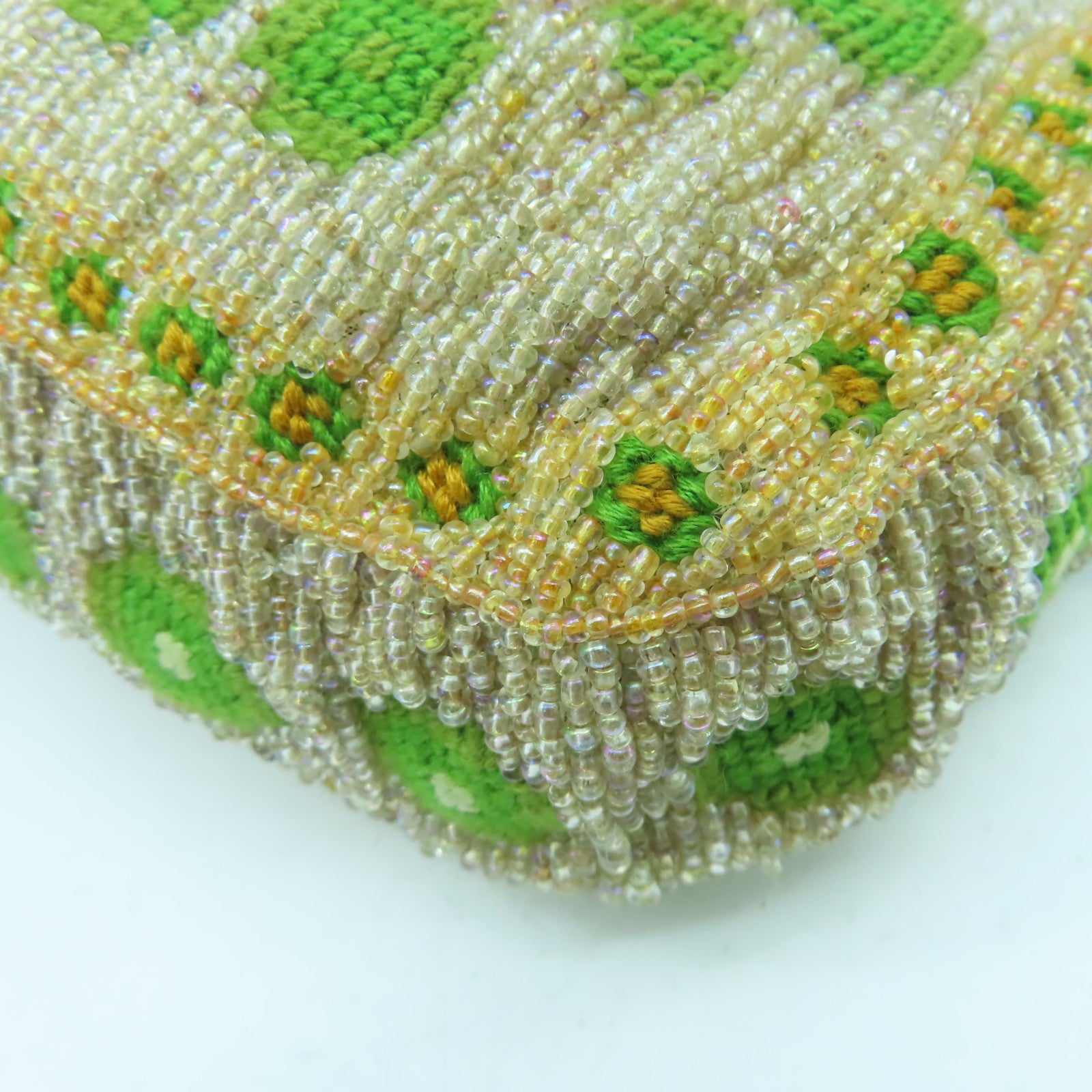 FENDI 珠子/蜥蝪皮革Shoulder Bag金扣/銀扣肩背袋彩色