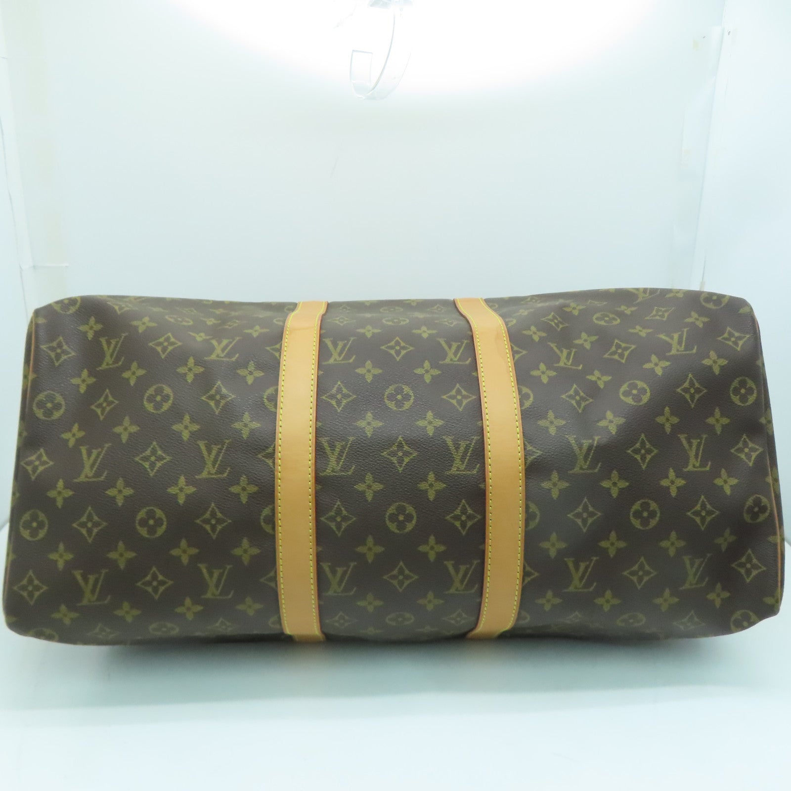 LOUIS VUITTON Monogram Keepall 50金扣波士頓包啡色