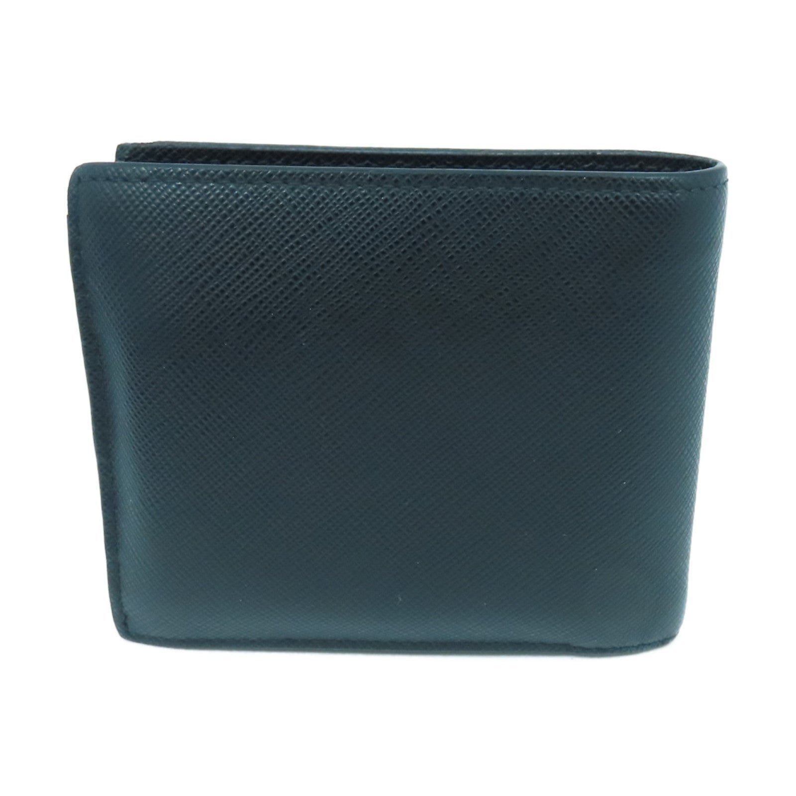 PRADA 牛皮皮革Wallet金扣長錢包黑色