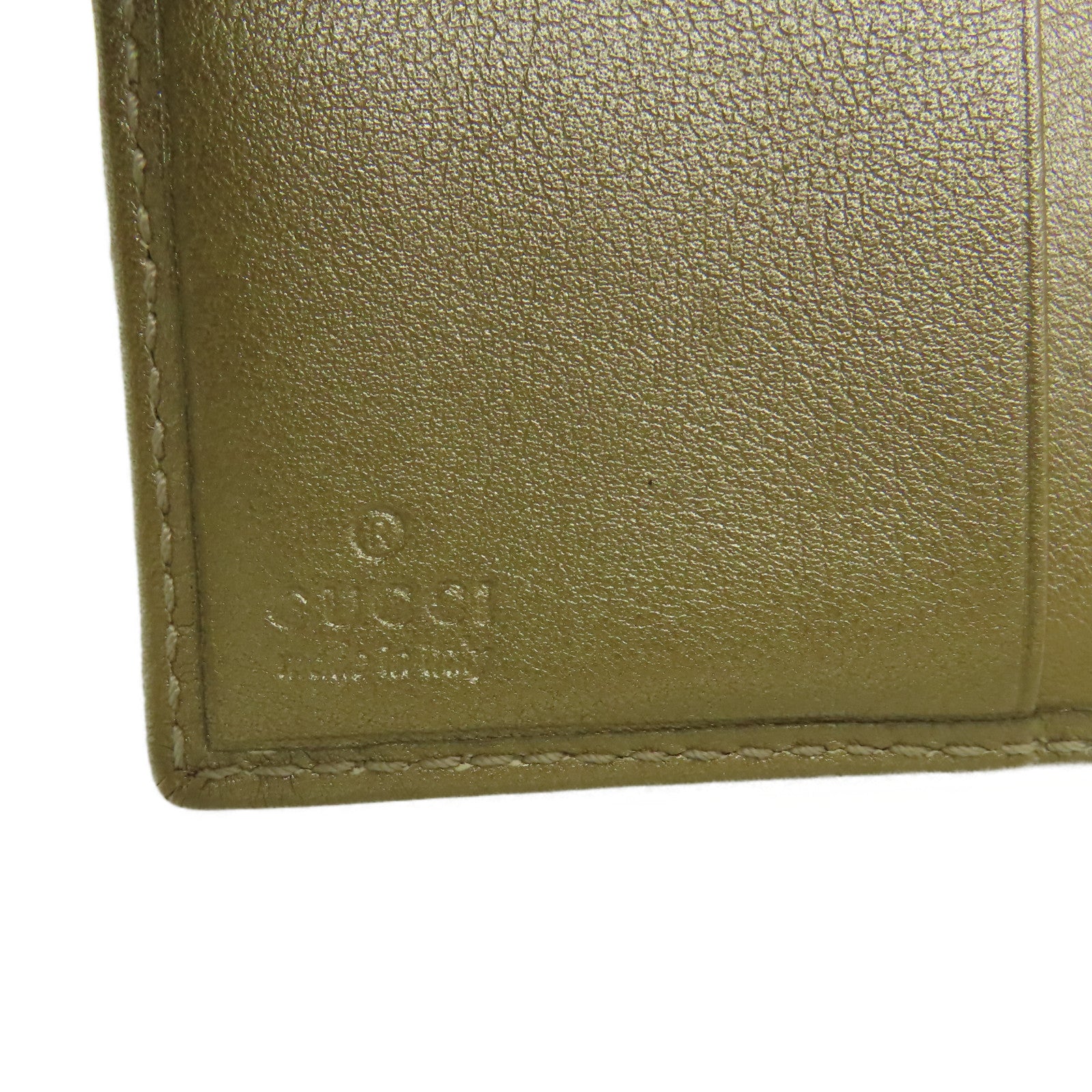 GUCCI 【激減優惠】漆皮皮革Short Wallet金扣短錢包金色