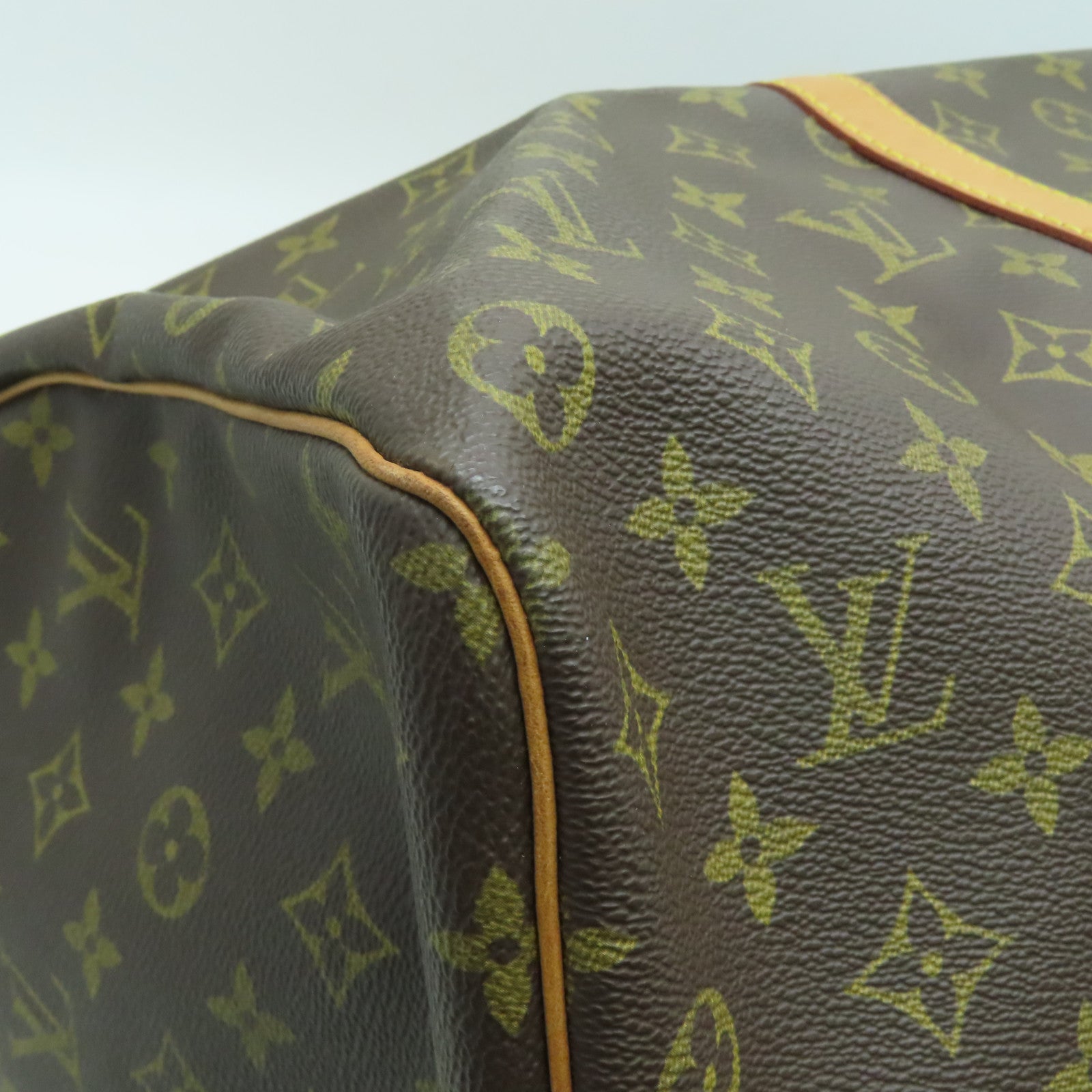 LOUIS VUITTON Monogram Keepall 50金扣波士頓包啡色