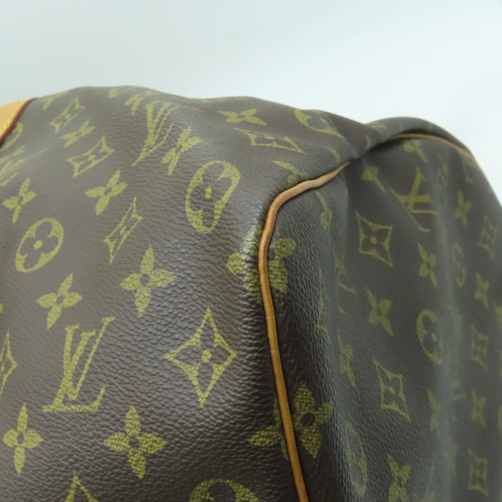 LOUIS VUITTON Monogram Keepall 50金扣波士頓包啡色
