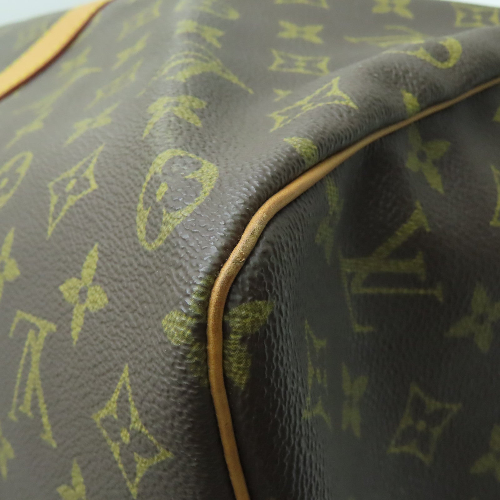LOUIS VUITTON Monogram Keepall 50金扣波士頓包啡色