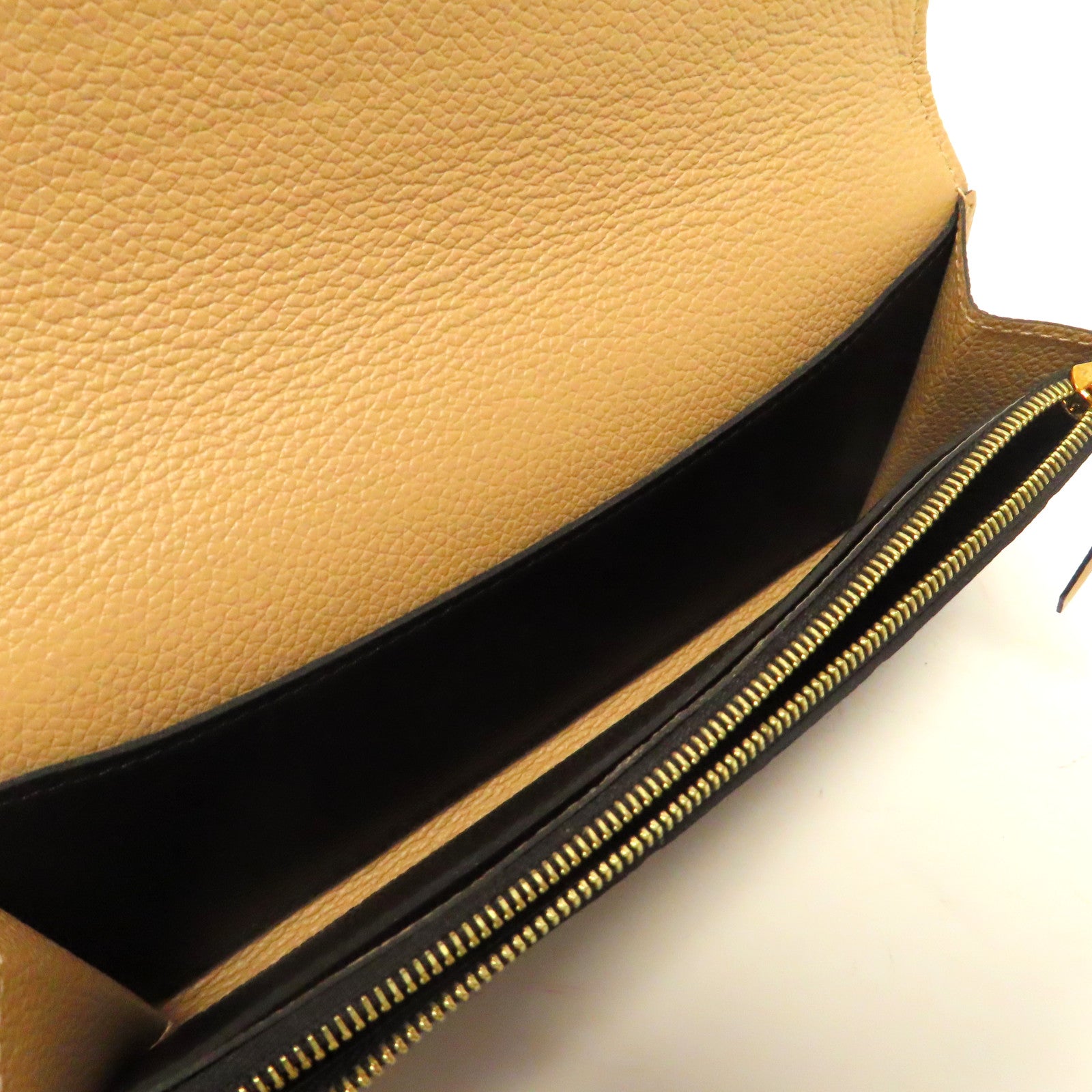 LOUIS VUITTON Monogram Empreinte Emilie Wallet金扣長錢包黑色