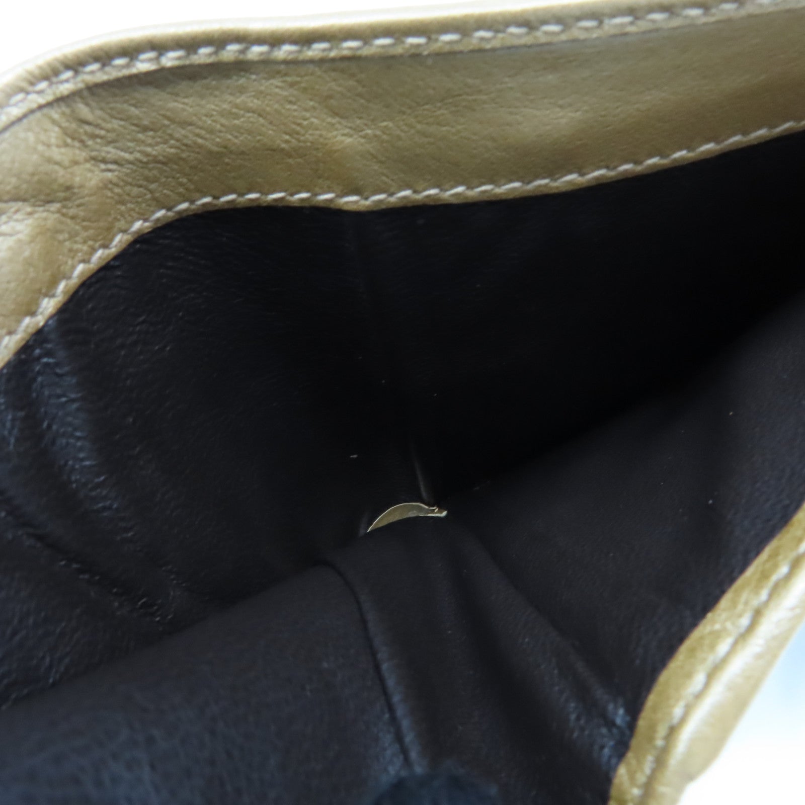 GUCCI 【激減優惠】漆皮皮革Short Wallet金扣短錢包金色