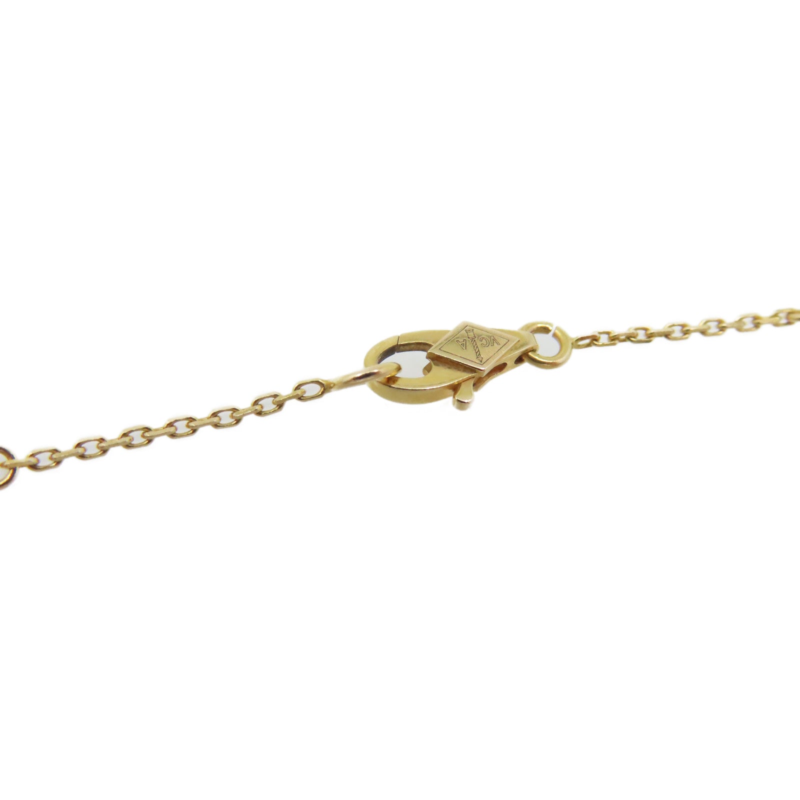 Van Cleef & Arpels 18K黃金/紅玉髓Sweet Alhambra Necklace項鏈紅色/金色