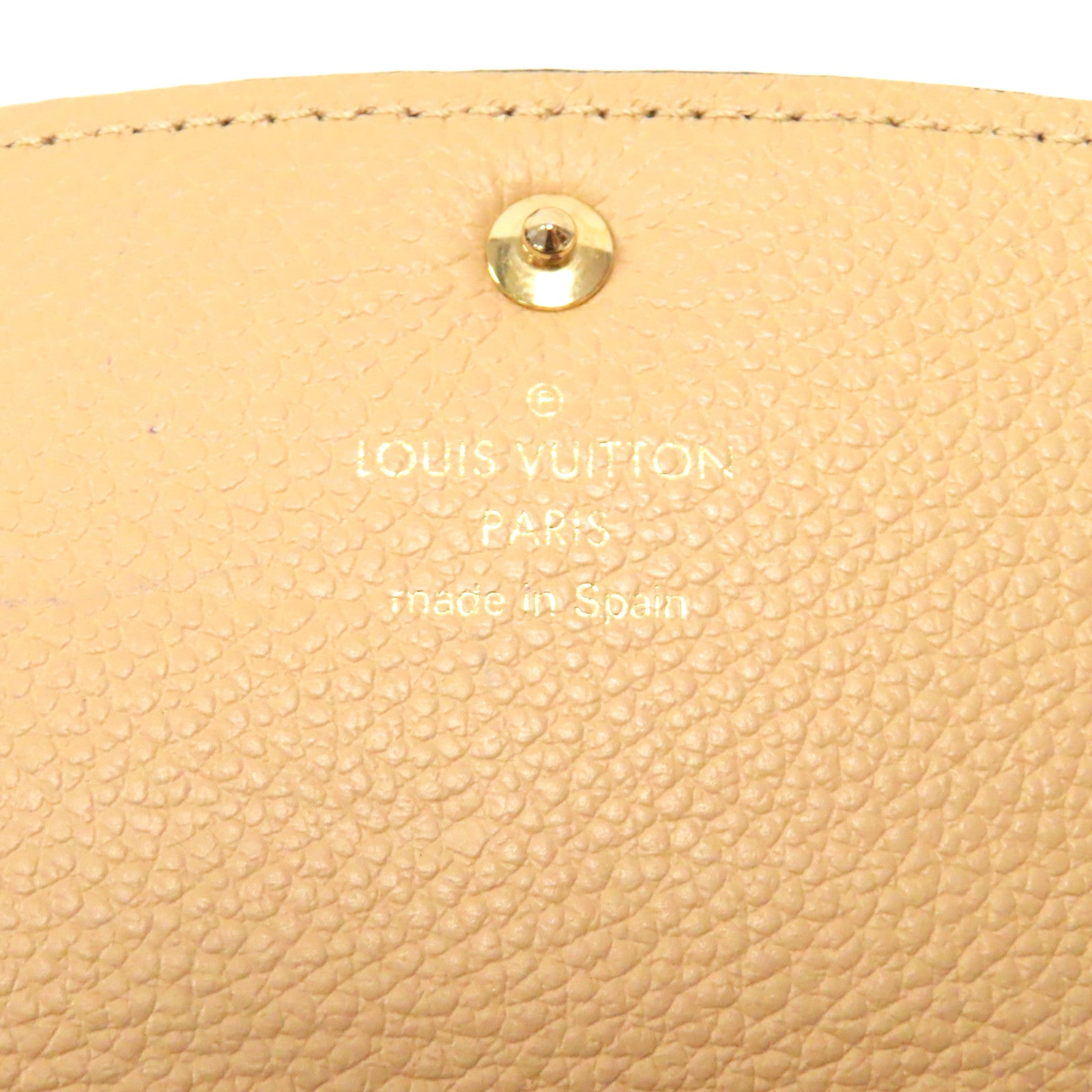 LOUIS VUITTON Monogram Empreinte Emilie Wallet金扣長錢包黑色