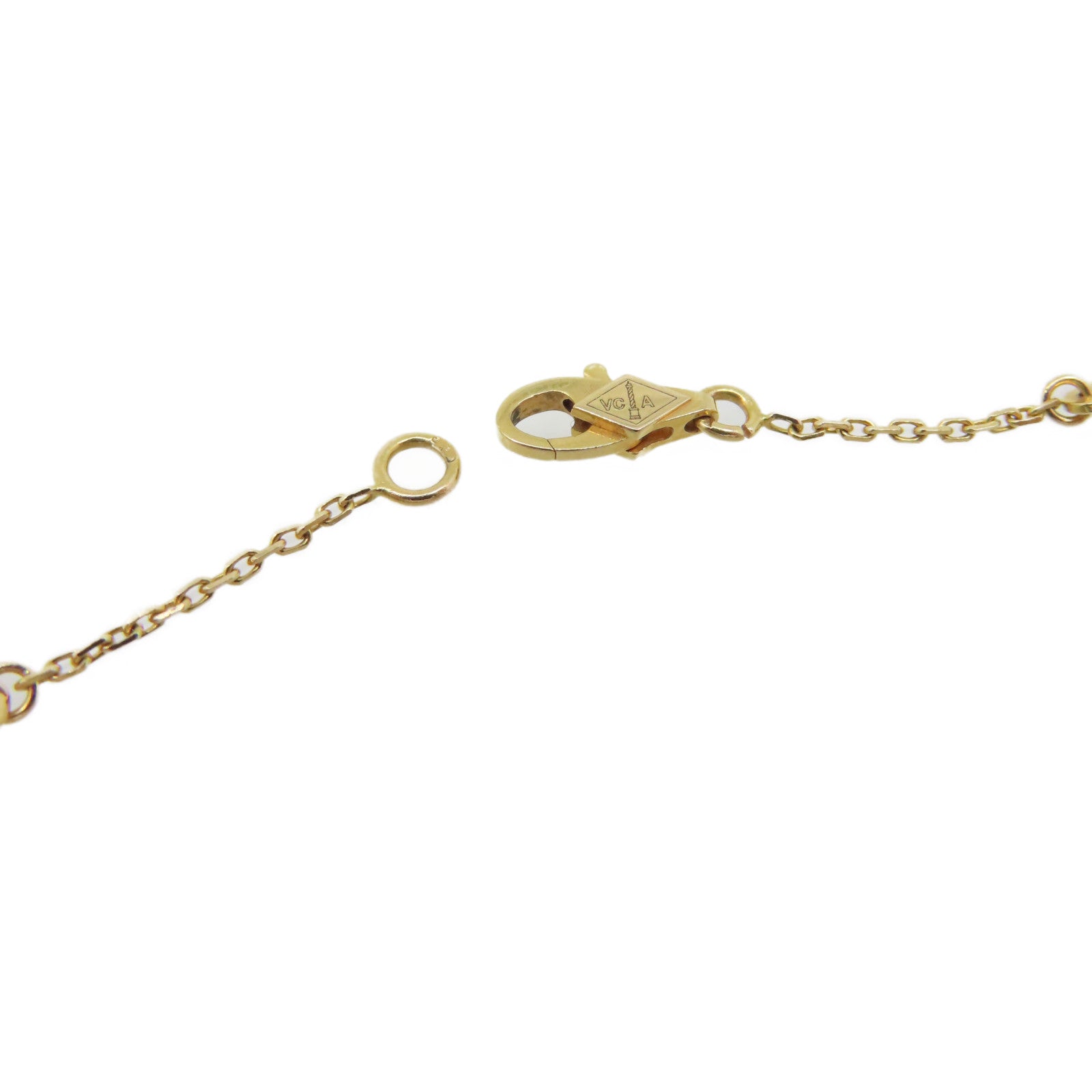 Van Cleef & Arpels 18K黃金/紅玉髓Sweet Alhambra Necklace項鏈紅色/金色