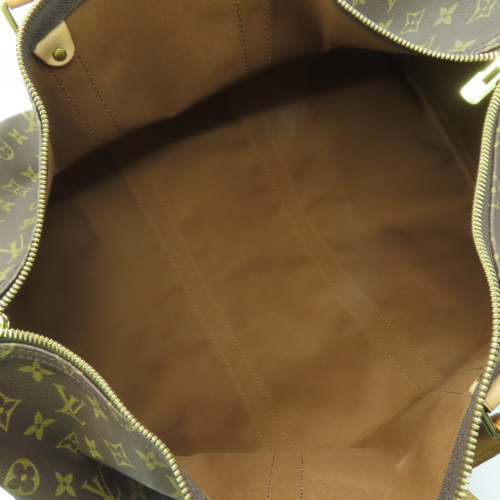 LOUIS VUITTON Monogram Keepall 50金扣波士頓包啡色