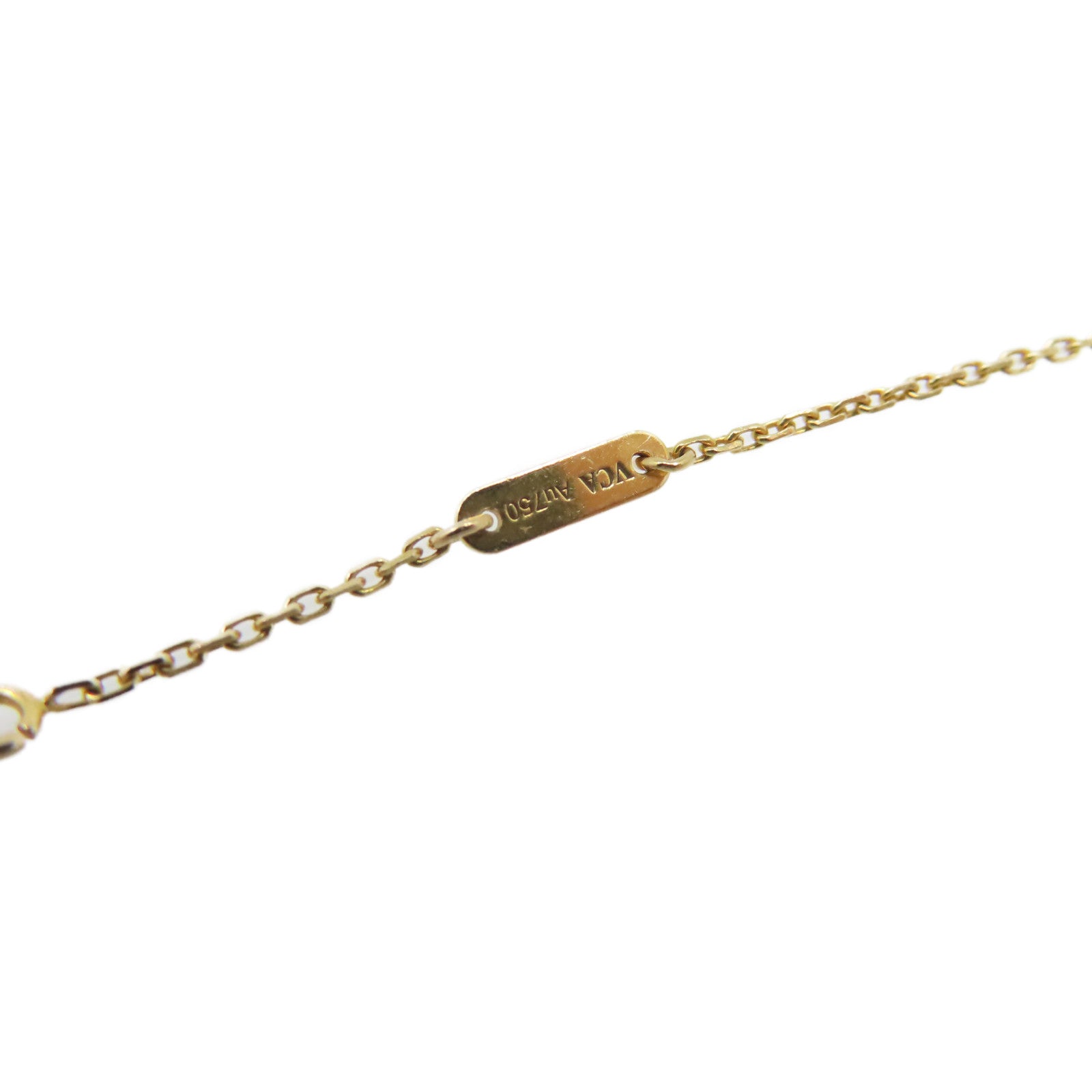 Van Cleef & Arpels 18K黃金/紅玉髓Sweet Alhambra Necklace項鏈紅色/金色