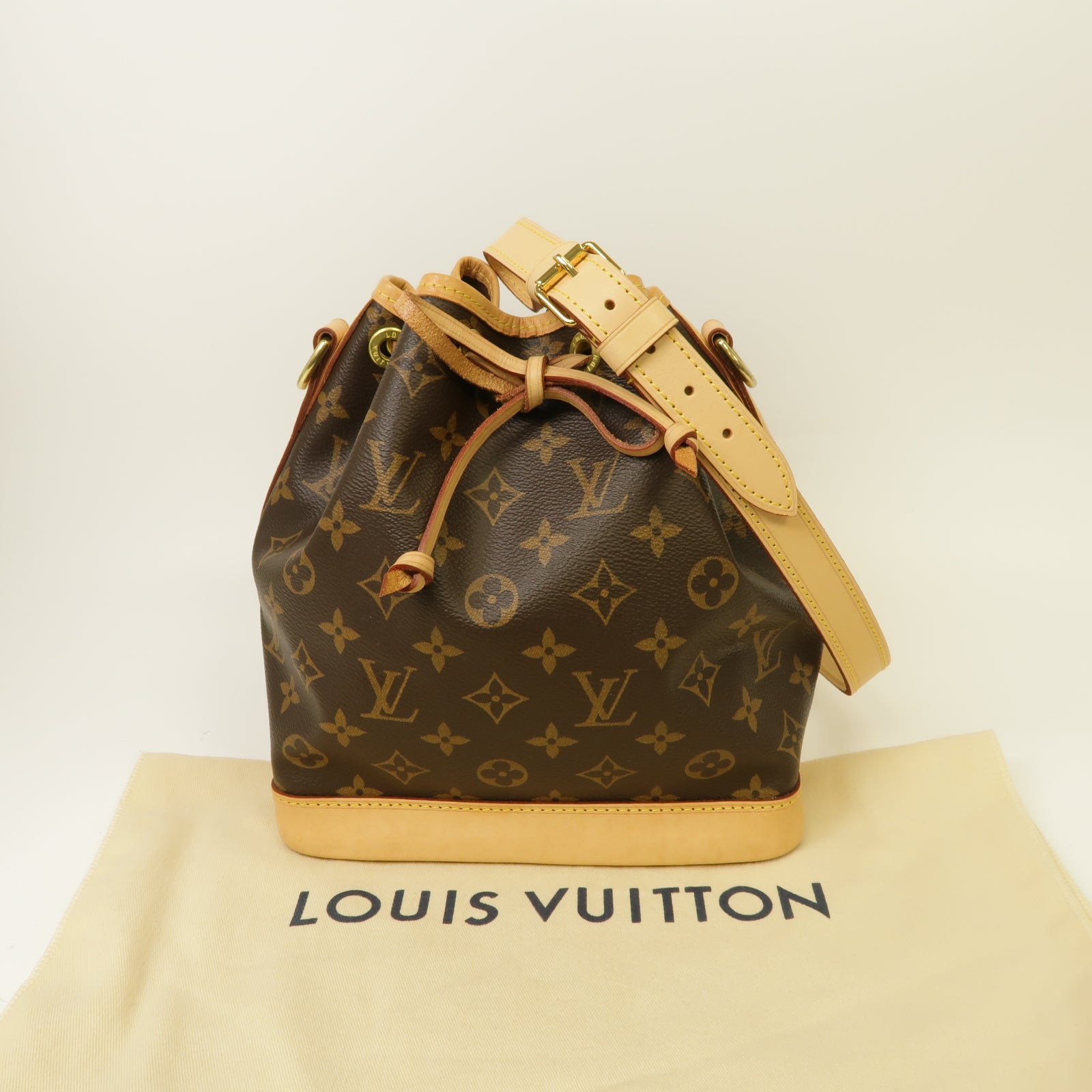 LOUIS VUITTON Monogram Noe BB金扣肩背袋啡色