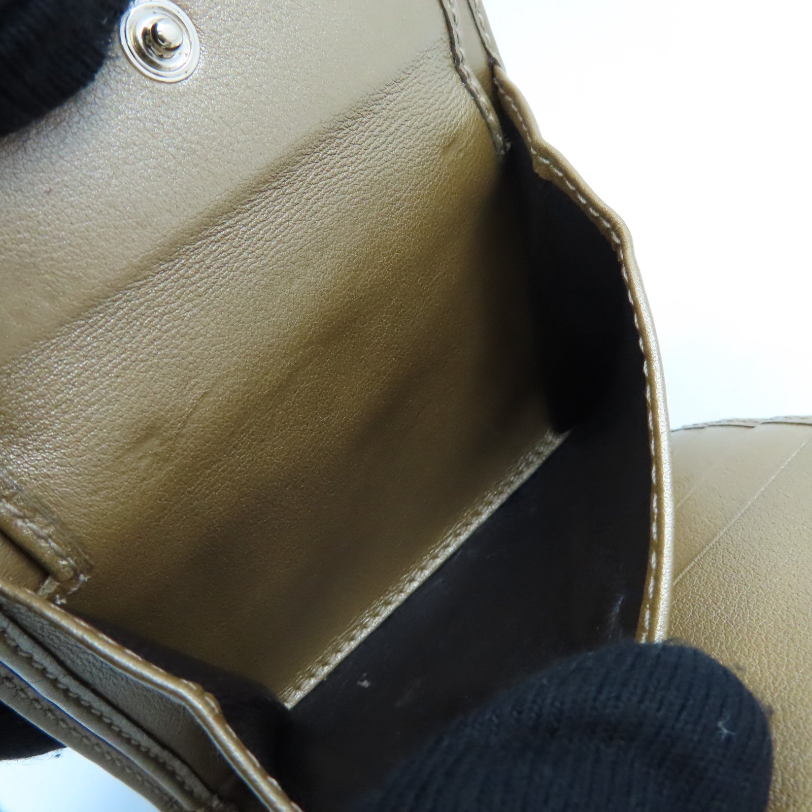 GUCCI 【激減優惠】漆皮皮革Short Wallet金扣短錢包金色