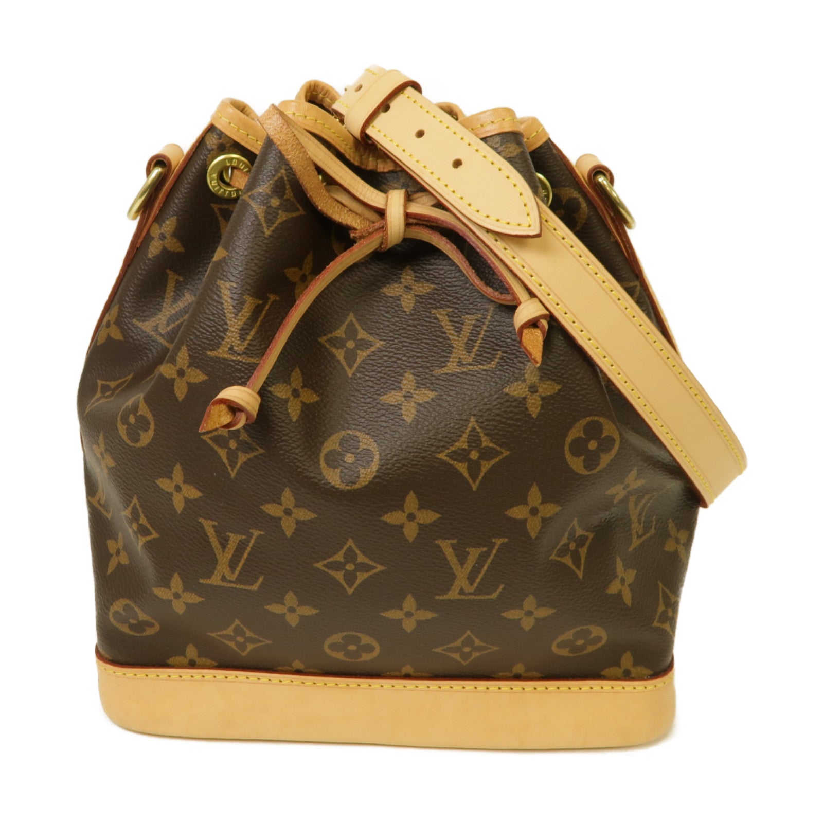 LOUIS VUITTON Monogram Noe BB金扣肩背袋啡色