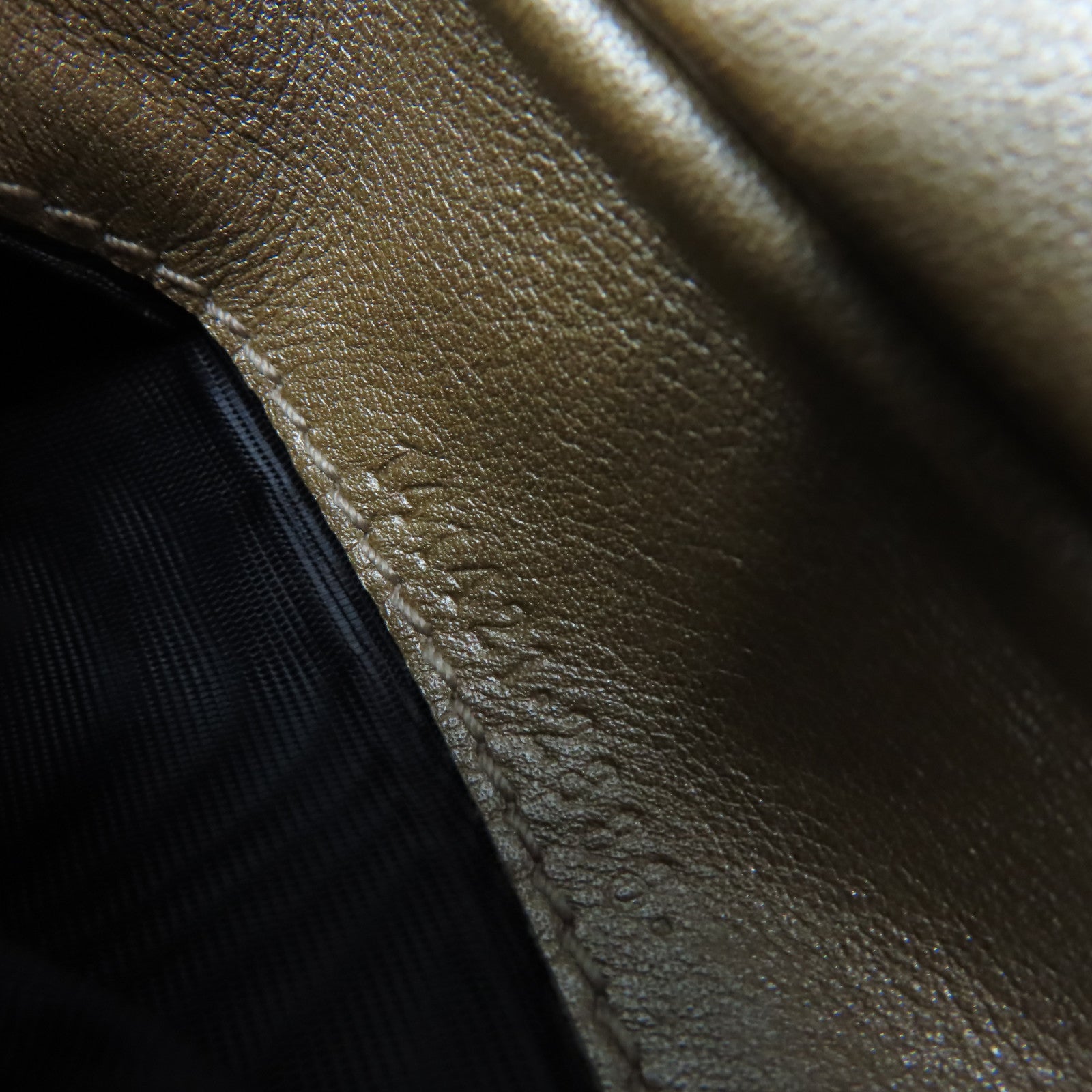 GUCCI 【激減優惠】漆皮皮革Short Wallet金扣短錢包金色
