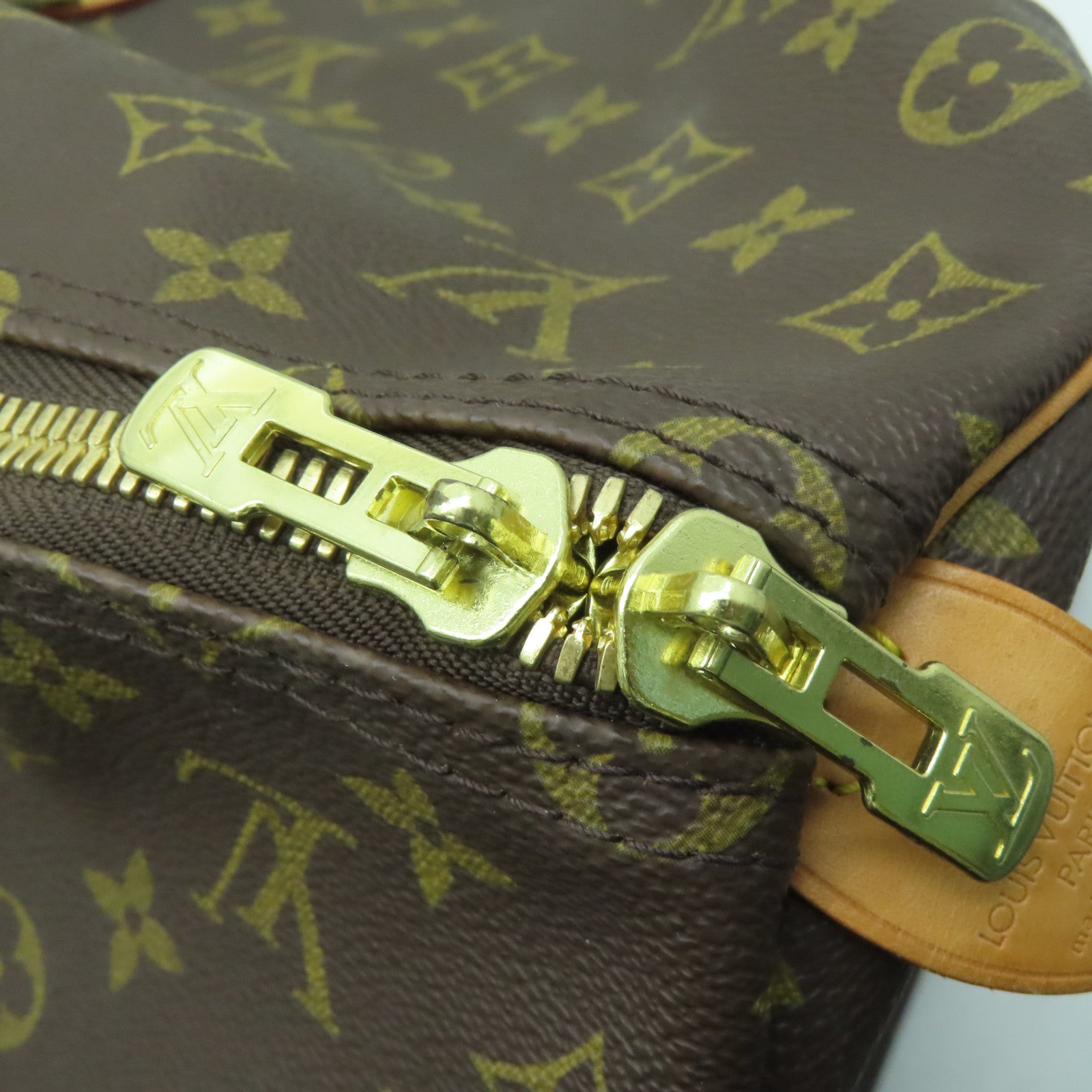 LOUIS VUITTON Monogram Keepall 50金扣波士頓包啡色