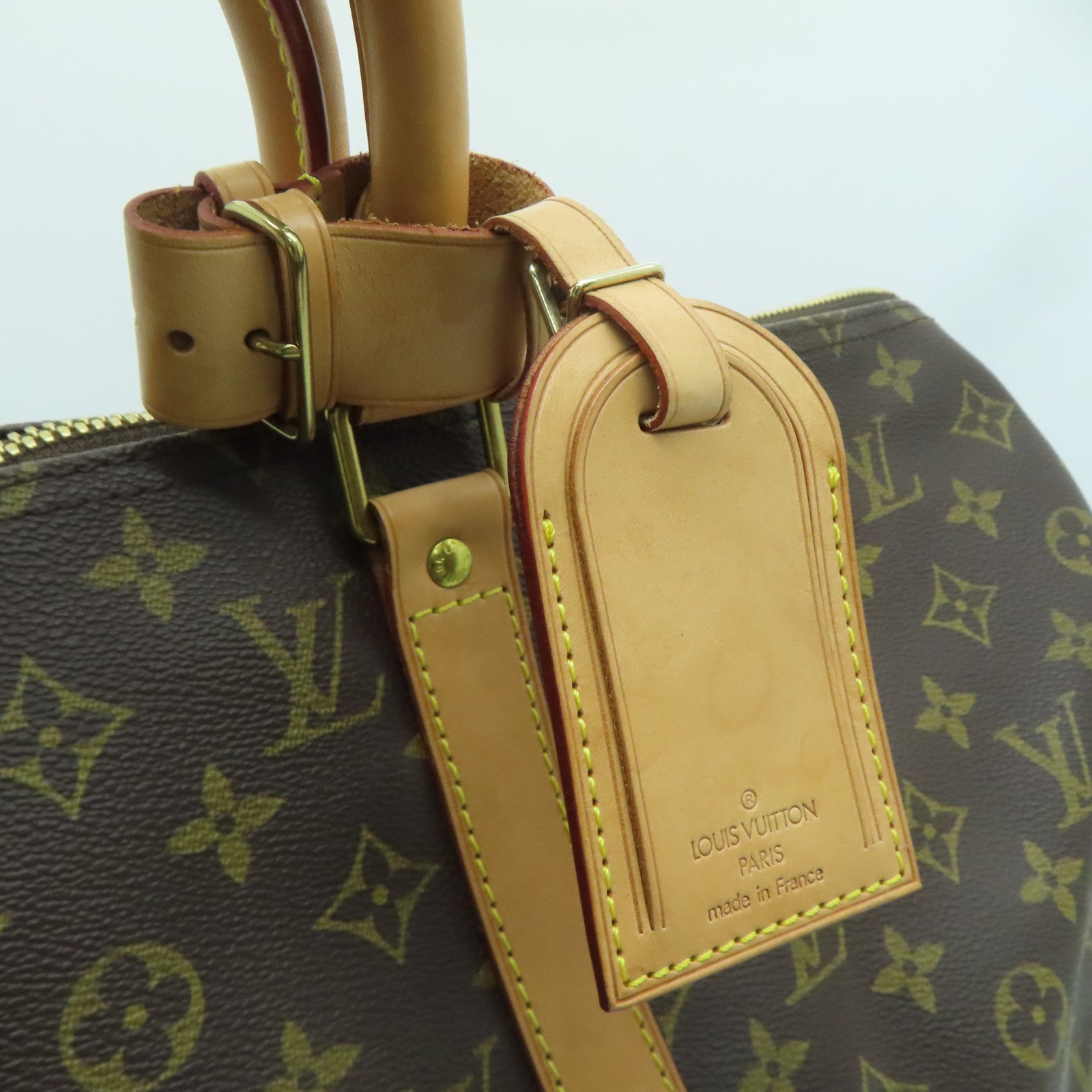 LOUIS VUITTON Monogram Keepall 50金扣波士頓包啡色