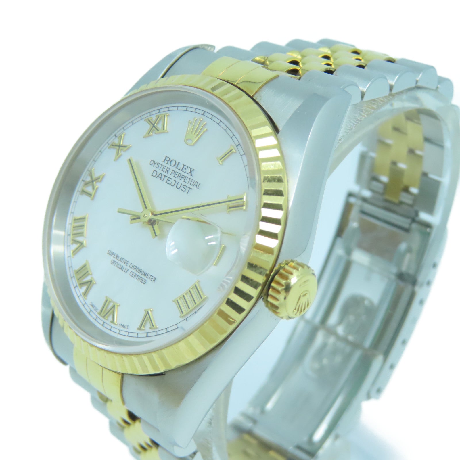 ROLEX 18K黃金/不鏽鋼Datejust手錶#16cm