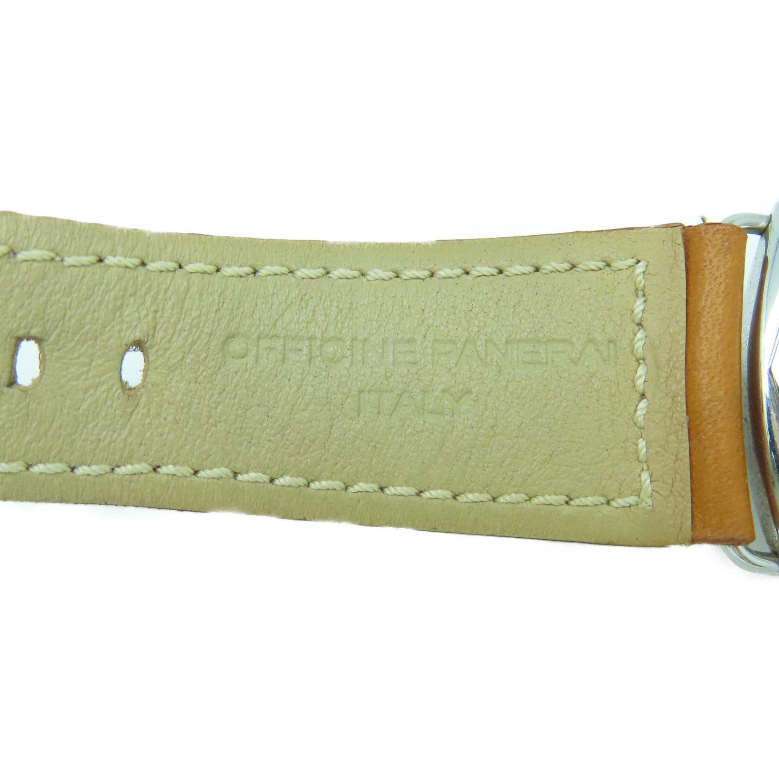 PANERAI Radiomir不鏽鋼/皮革手錶黑色#20cm