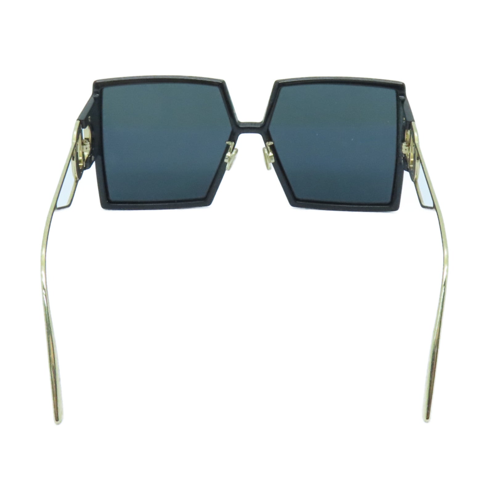 Dior PVC/金屬30 Montaigne太陽眼鏡黑色/金色
