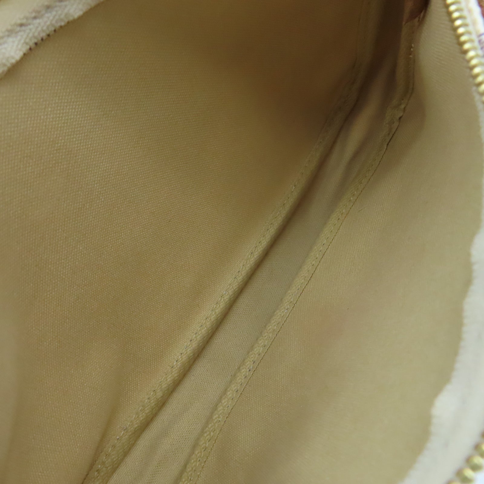 LOUIS VUITTON Damier Azur Pochette Accessories Pouch金扣手拿包米白色
