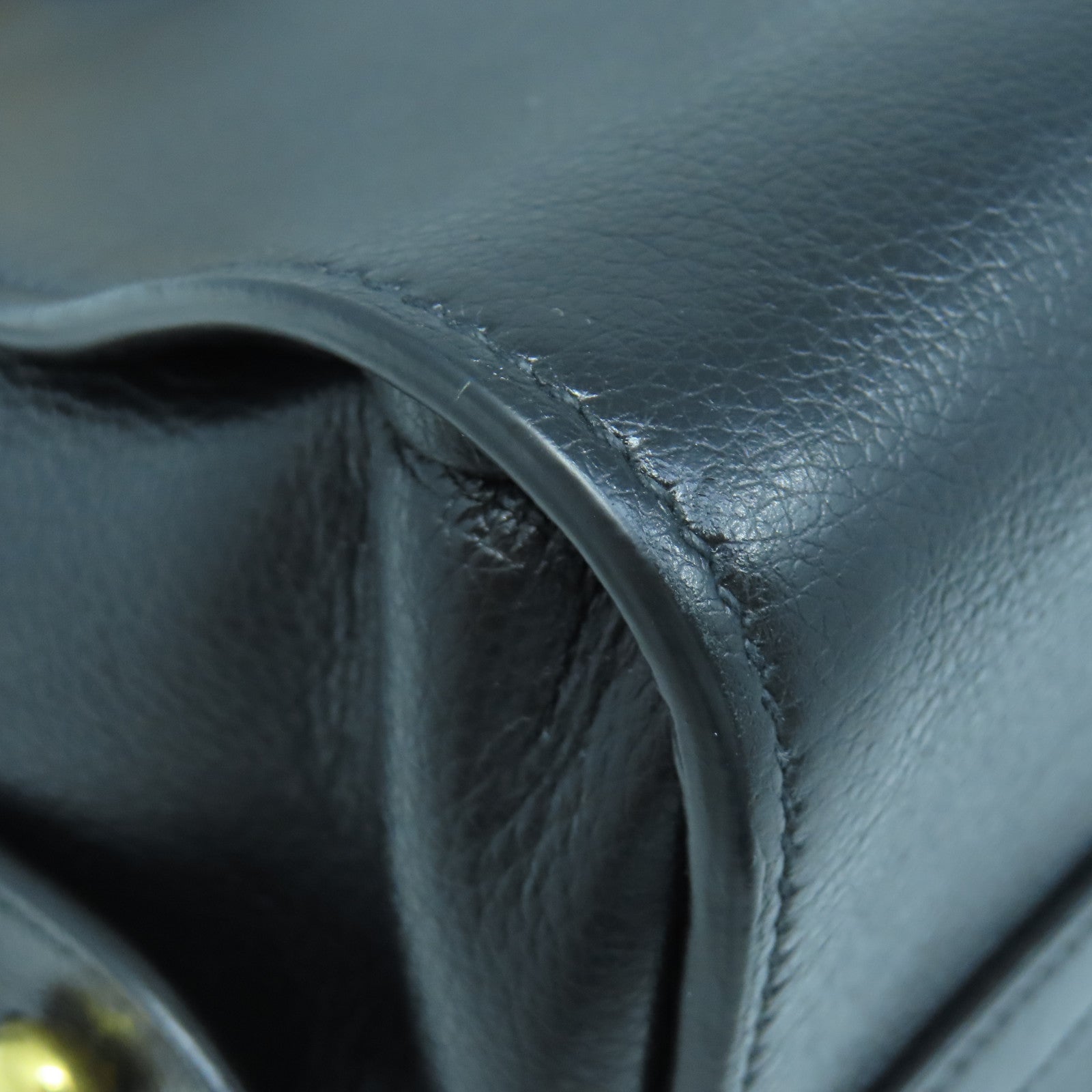 PRADA 牛皮皮革Bag金扣手挽肩背两用袋黑色