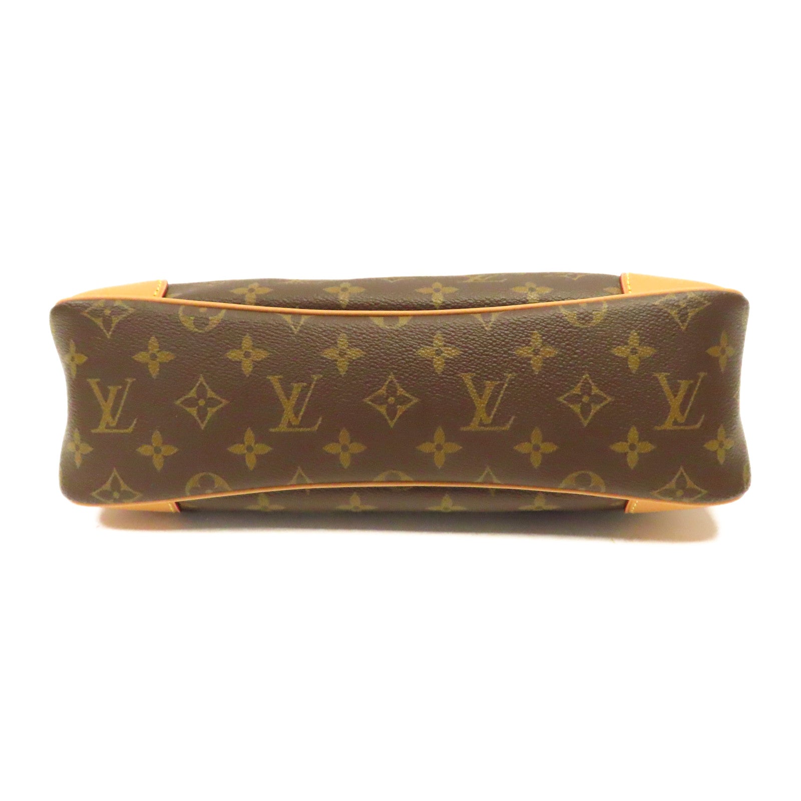 LOUIS VUITTON Monogram Odeon PM金扣肩背袋啡色