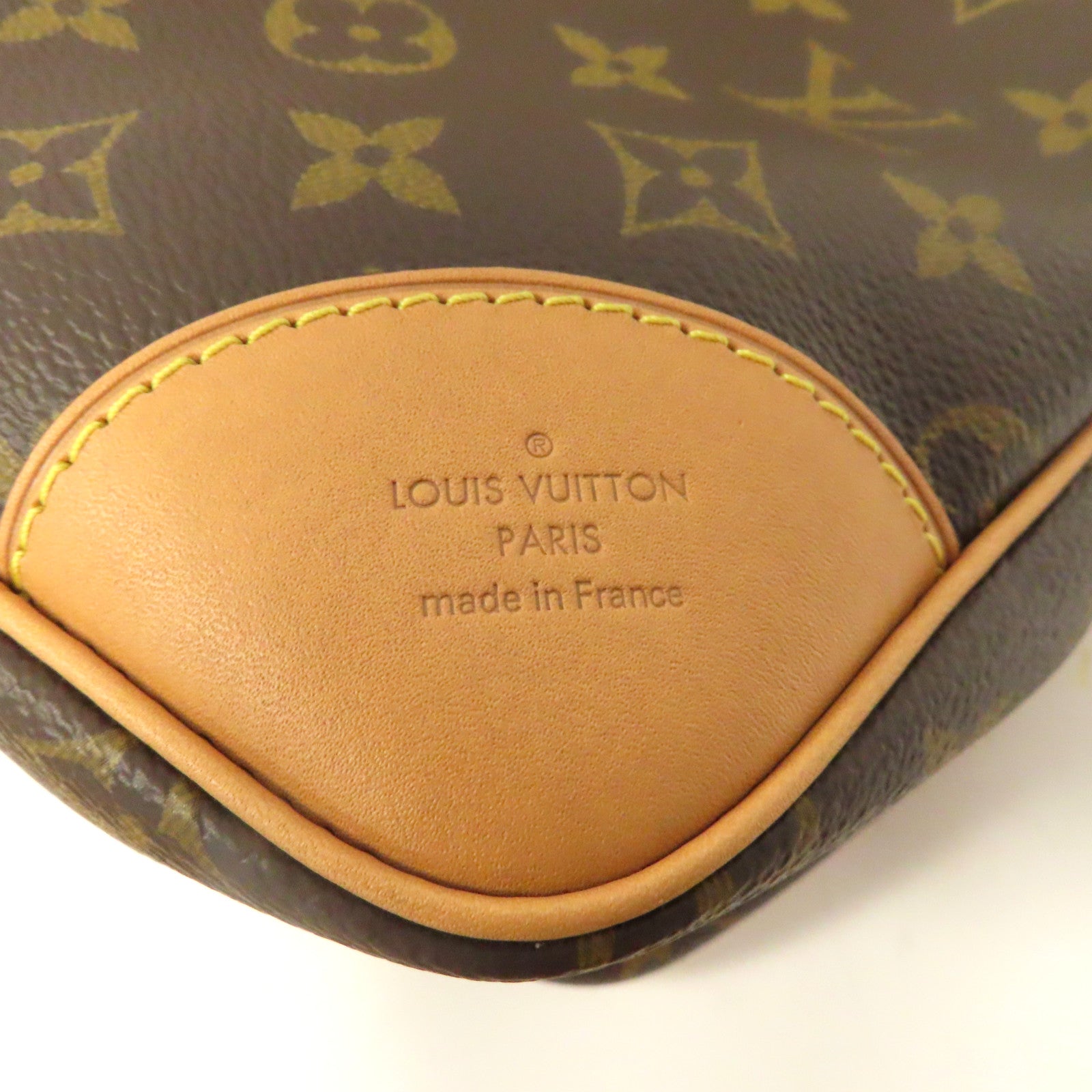 LOUIS VUITTON Monogram Odeon PM金扣肩背袋啡色
