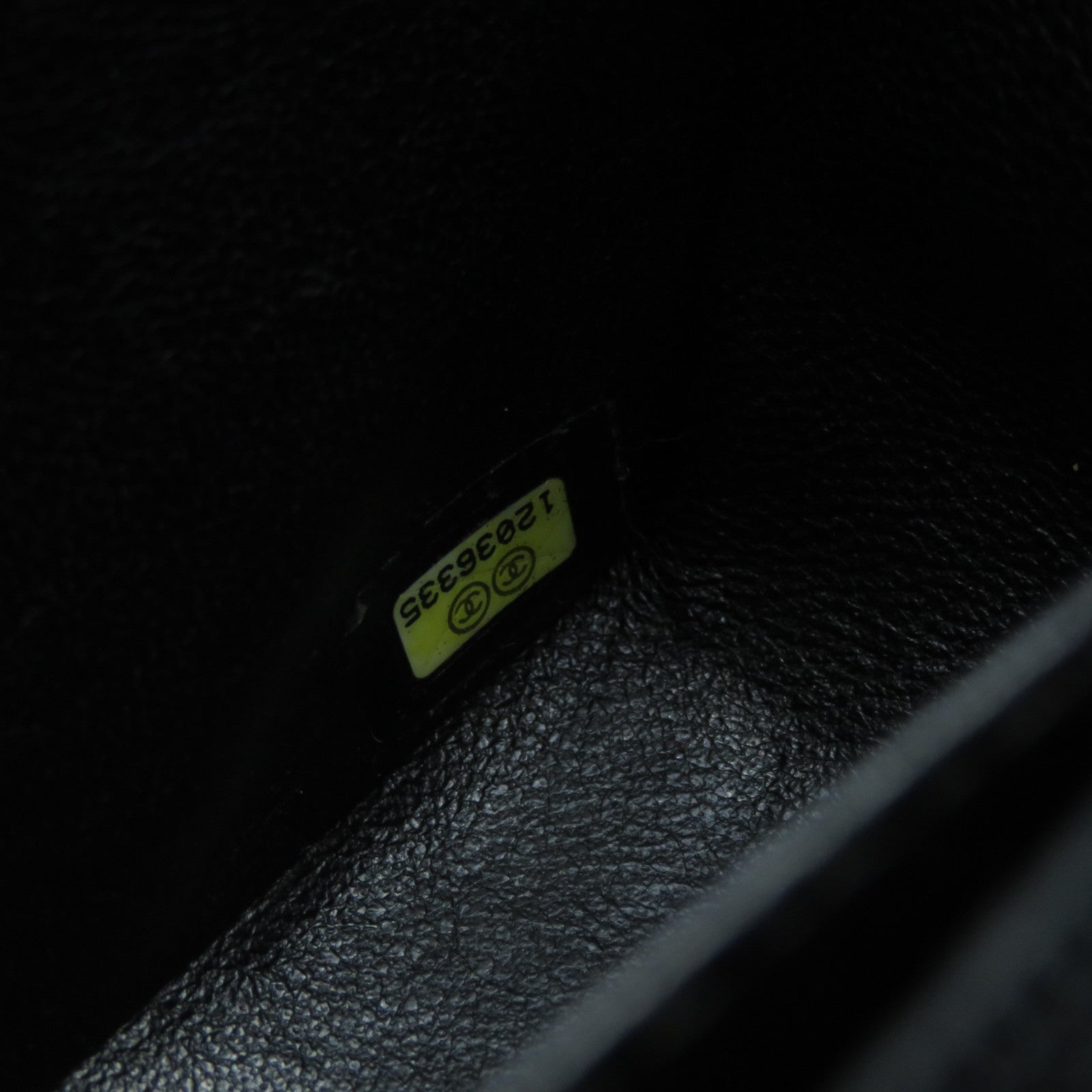 CHANEL 菱格牛皮皮革Chain Shoulder Bag金扣鏈帶肩背袋黑色