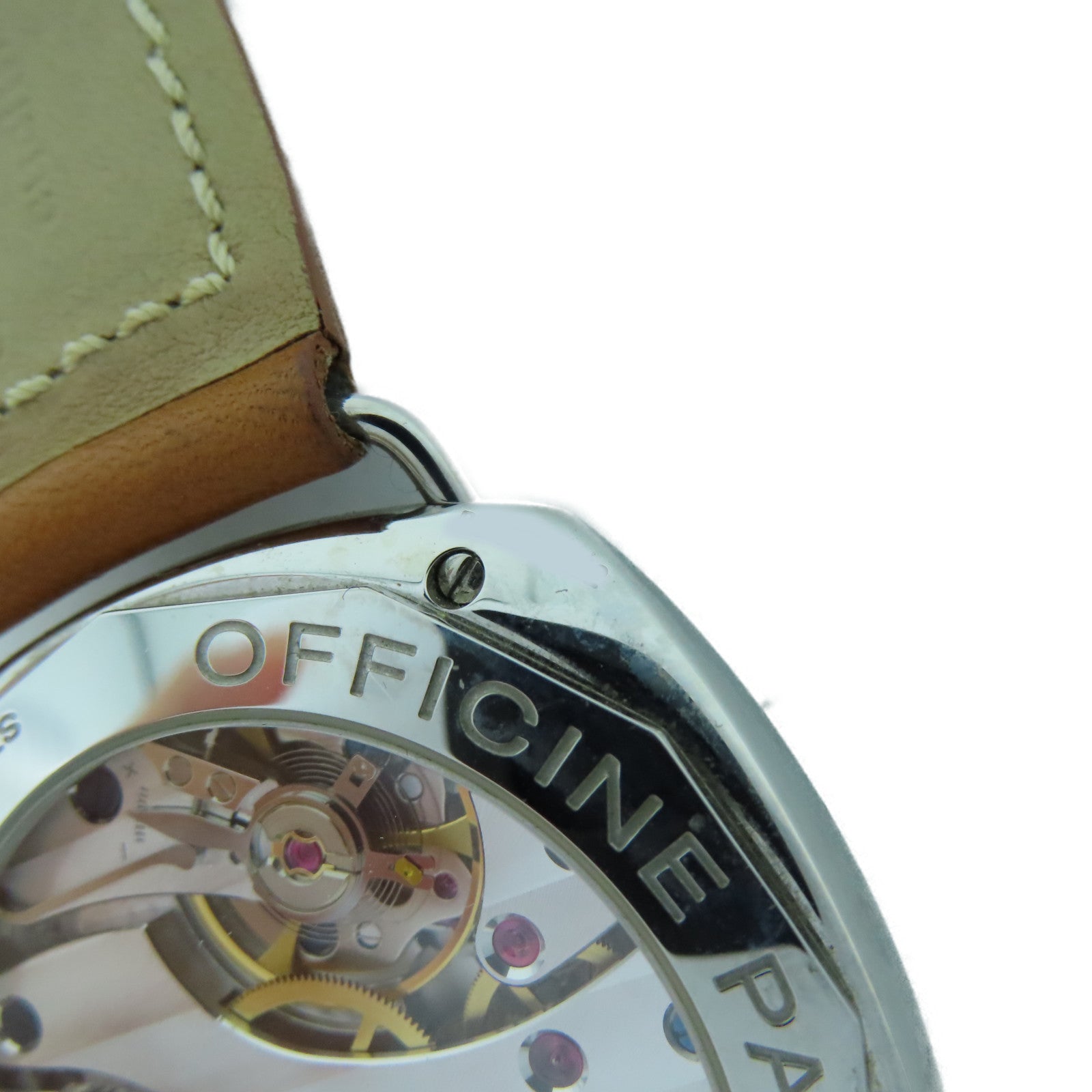 PANERAI Radiomir不鏽鋼/皮革手錶黑色#20cm
