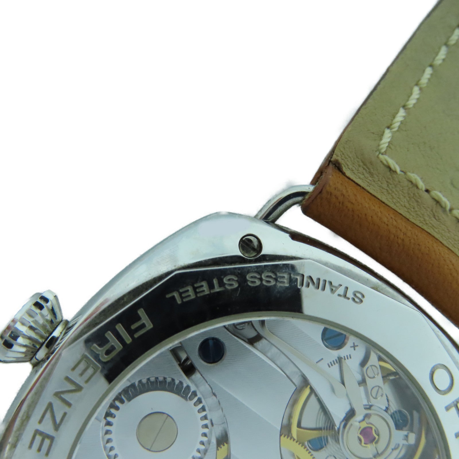 PANERAI Radiomir不鏽鋼/皮革手錶黑色#20cm