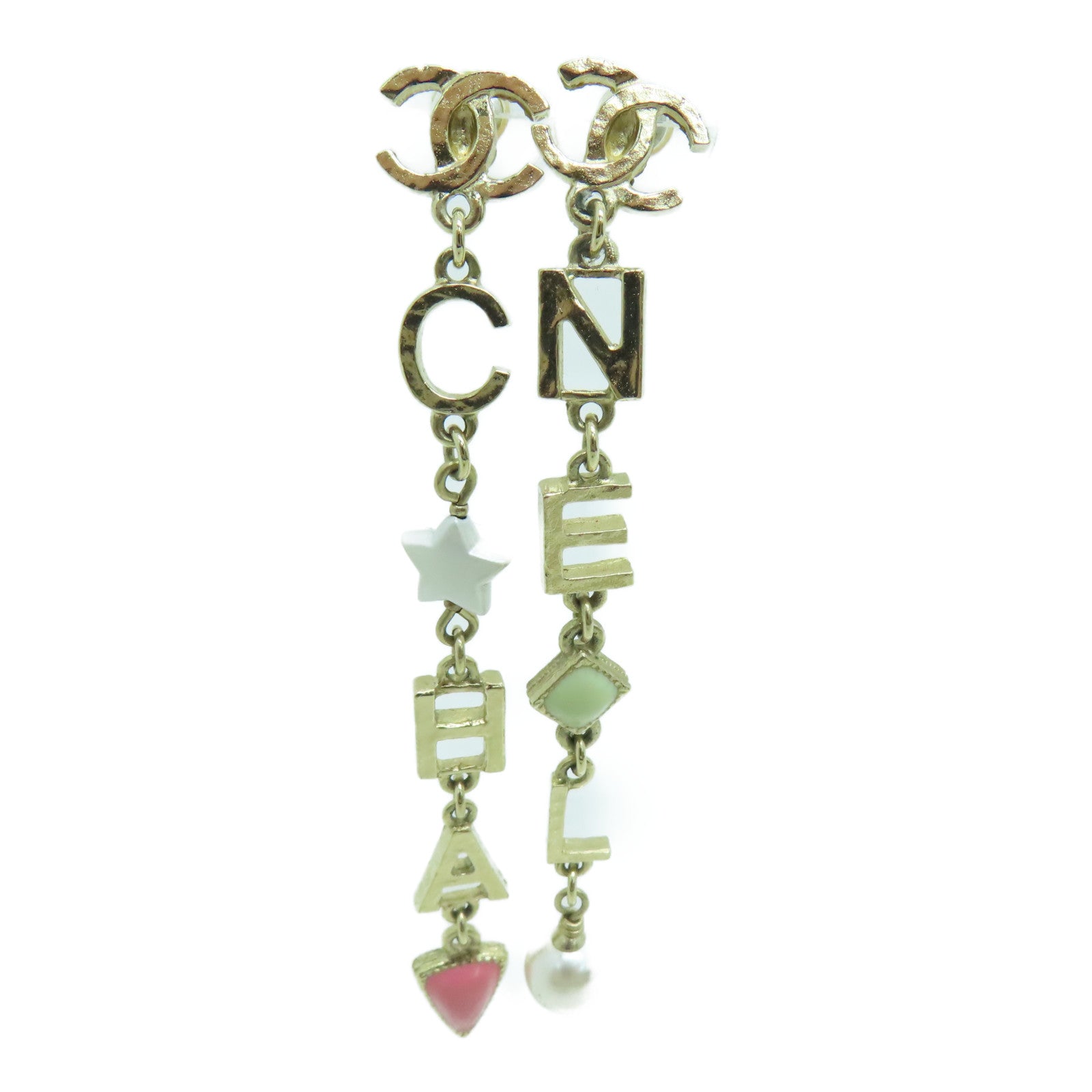 CHANEL 金屬Earrings耳環A19金色