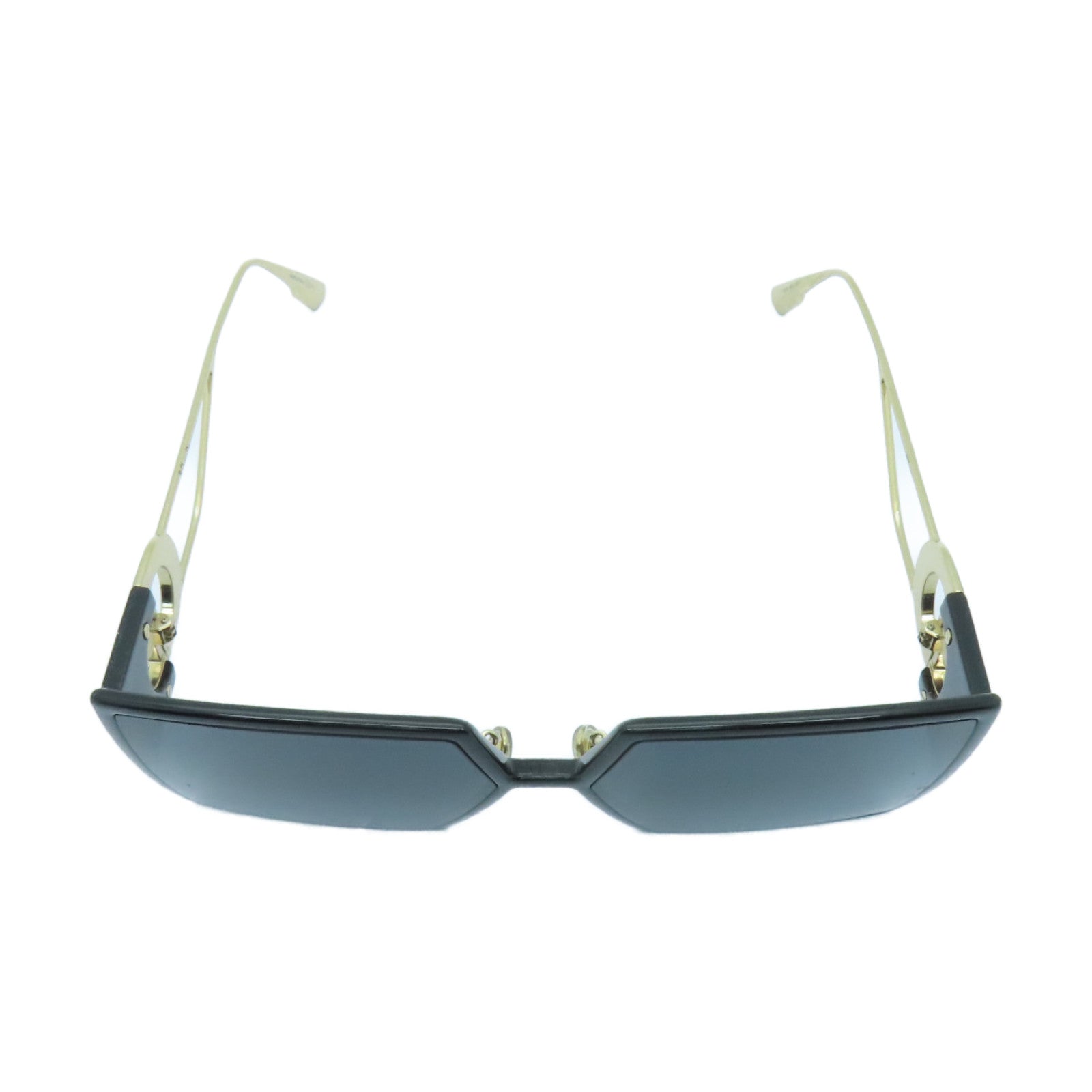 Dior PVC/金屬30 Montaigne太陽眼鏡黑色/金色