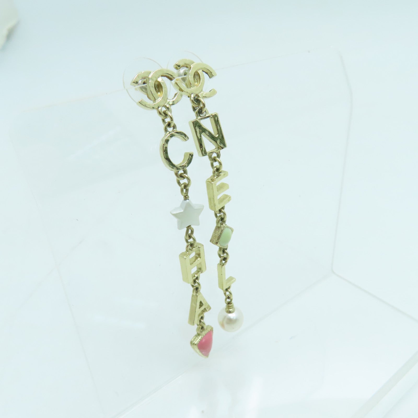 CHANEL 金屬Earrings耳環A19金色