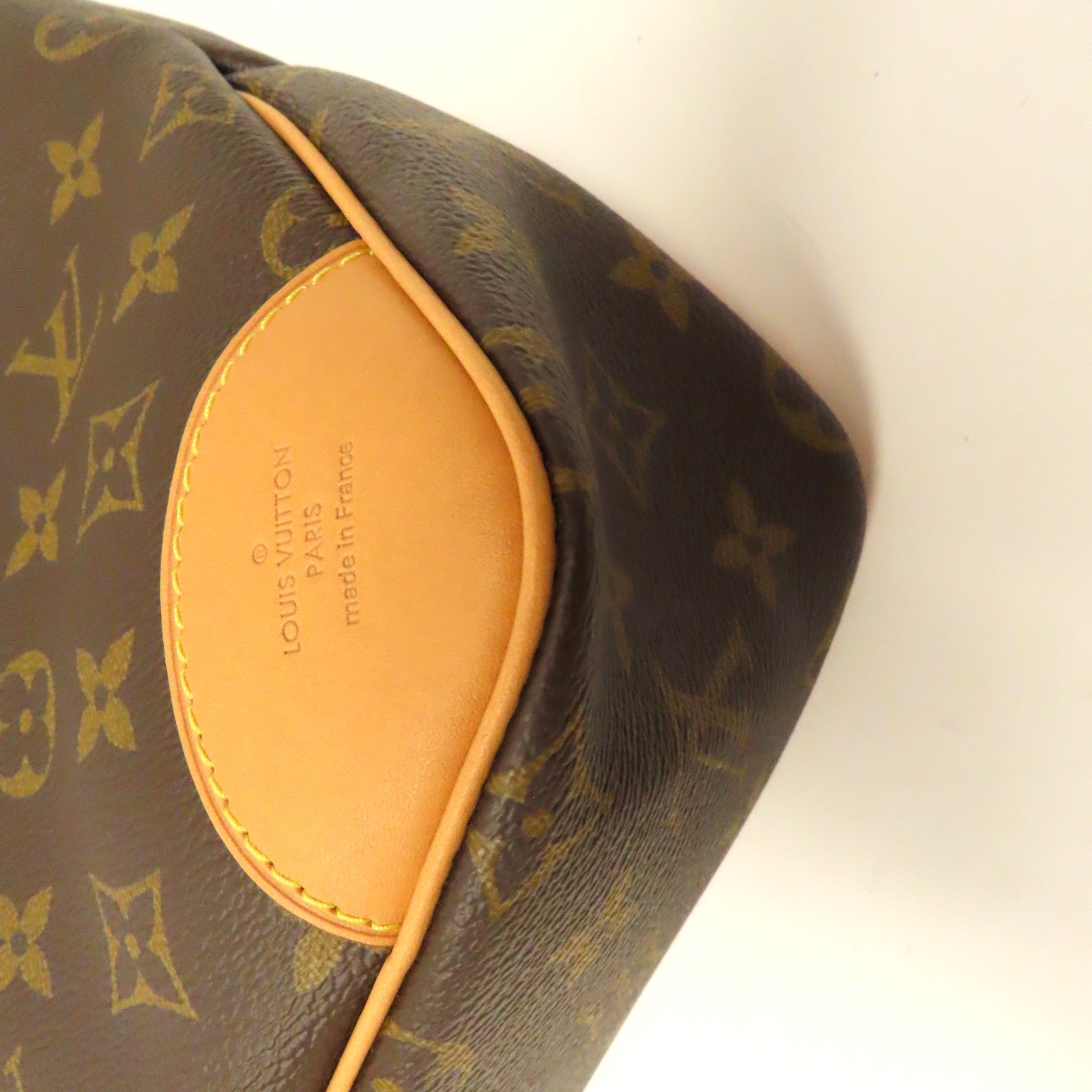 LOUIS VUITTON Monogram Odeon PM金扣肩背袋啡色