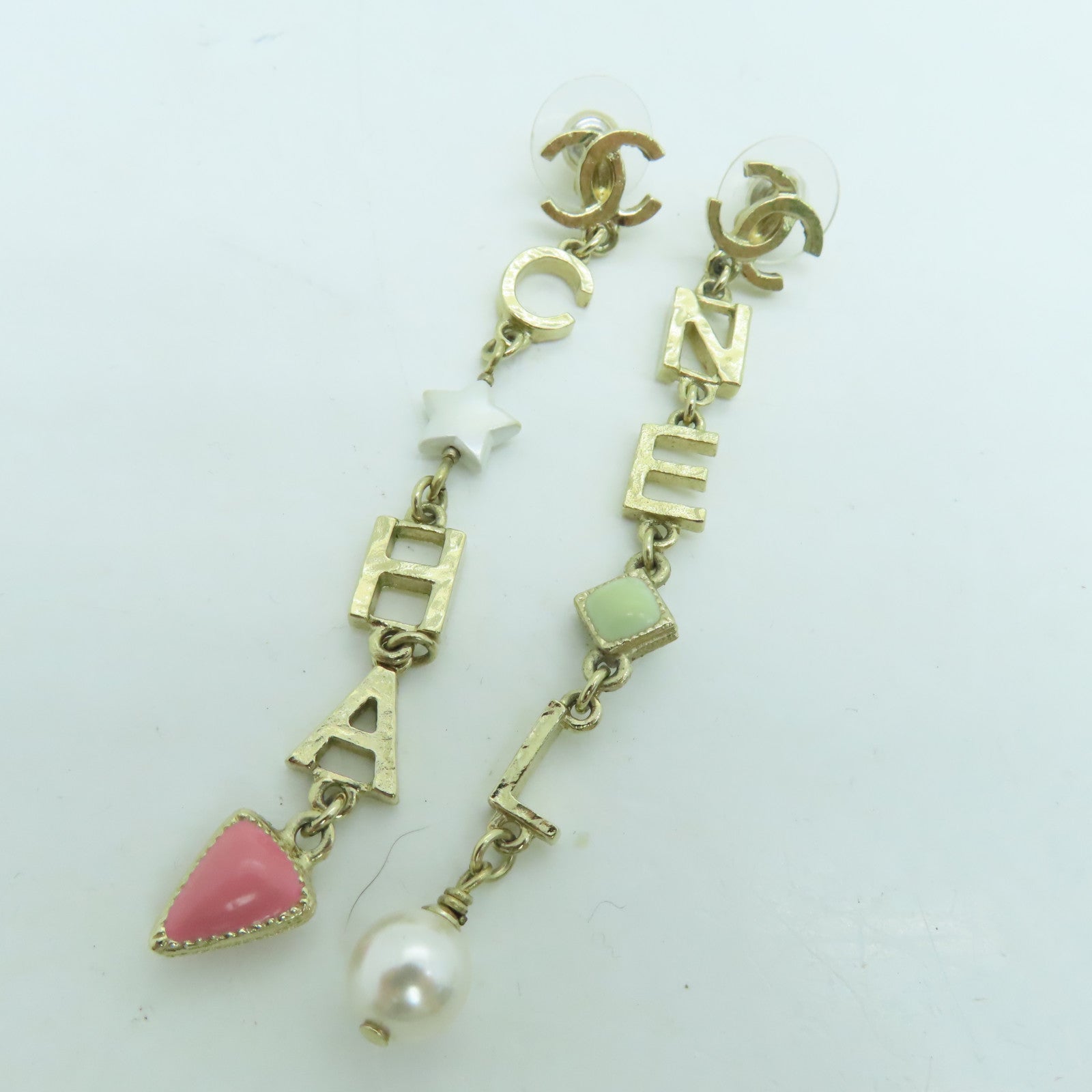 CHANEL 金屬Earrings耳環A19金色
