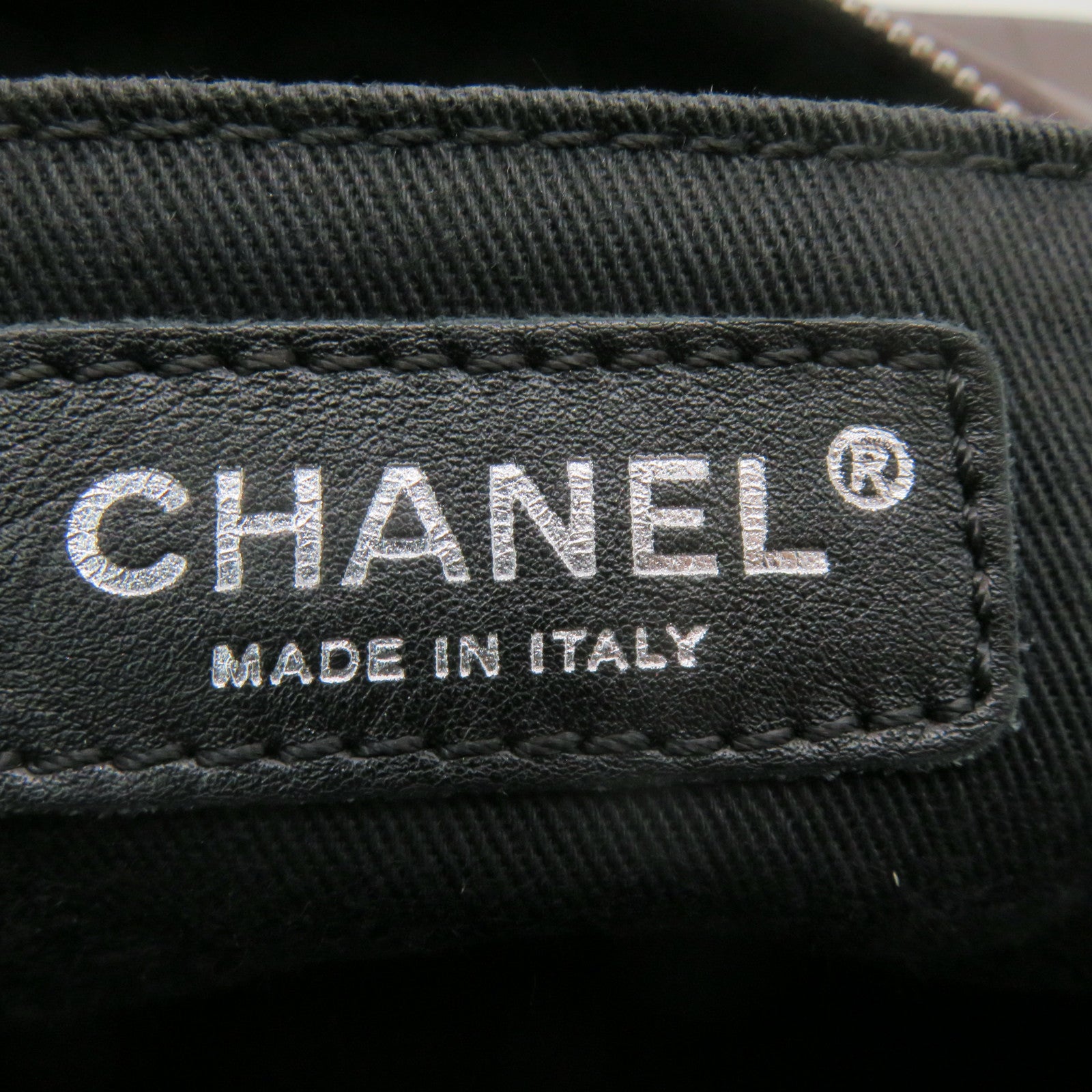 CHANEL 菱格牛皮皮革Shoulder Bag銀扣肩背袋啡色