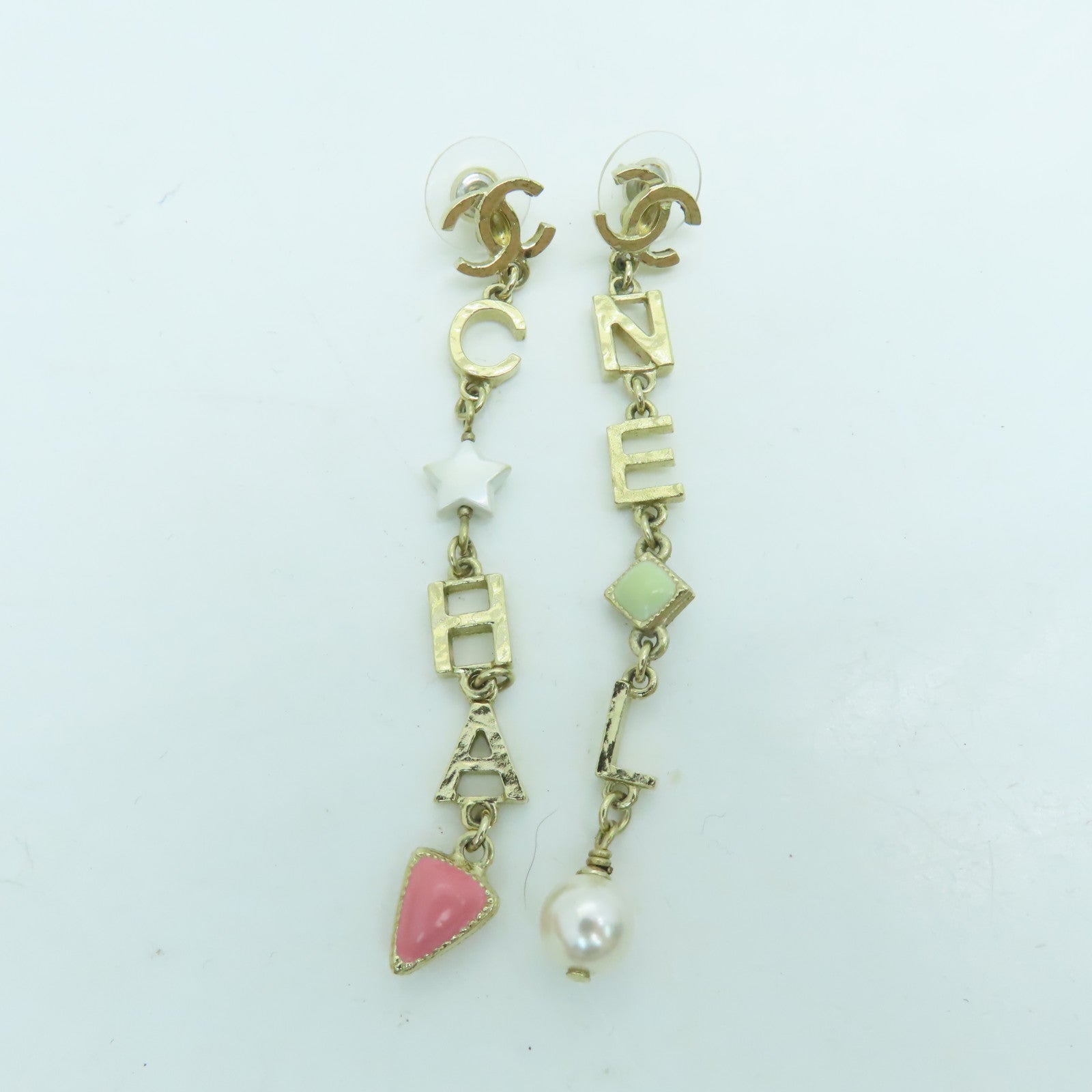 CHANEL 金屬Earrings耳環A19金色