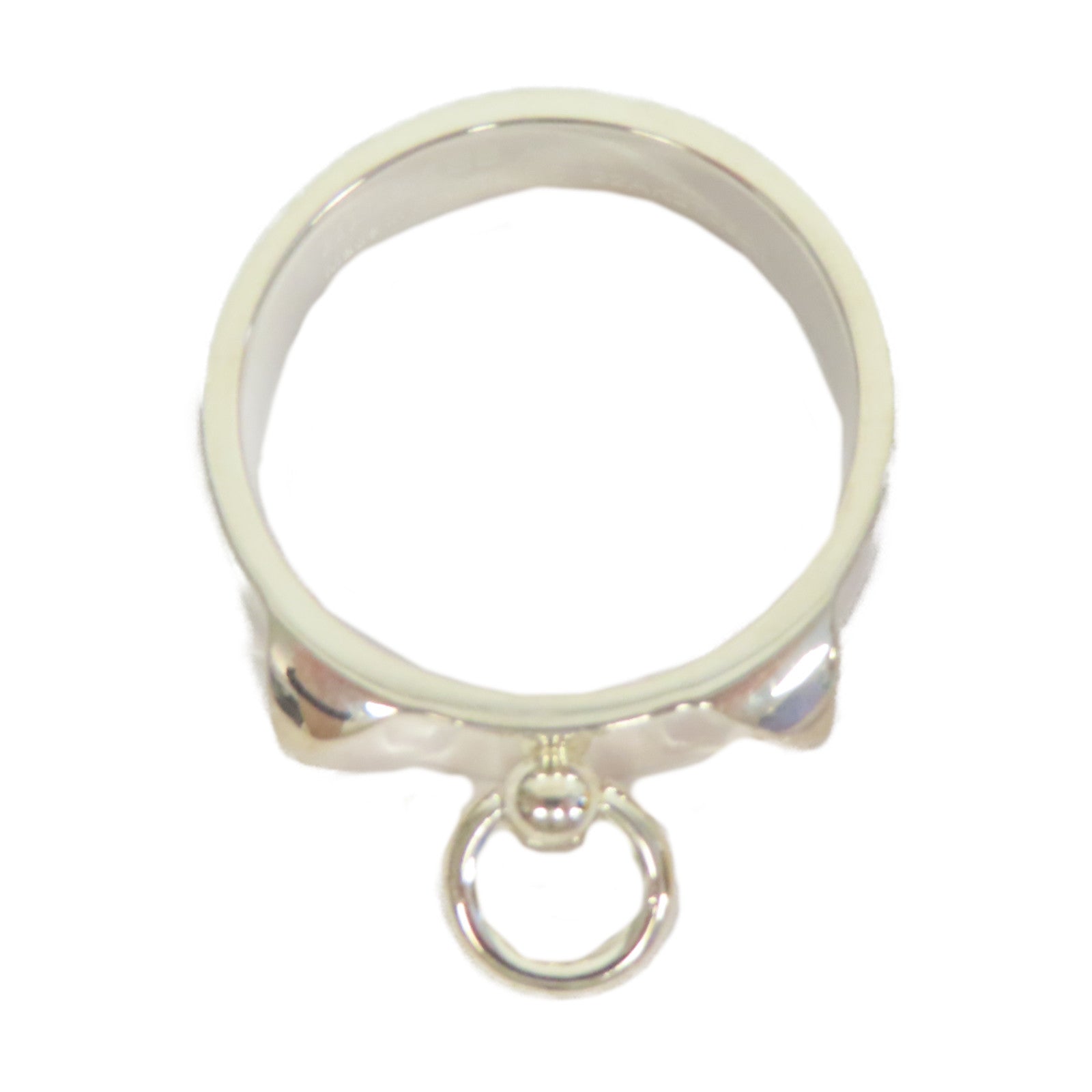 HERMES 925純銀Collier De Chien Ring戒指US#7.25銀色