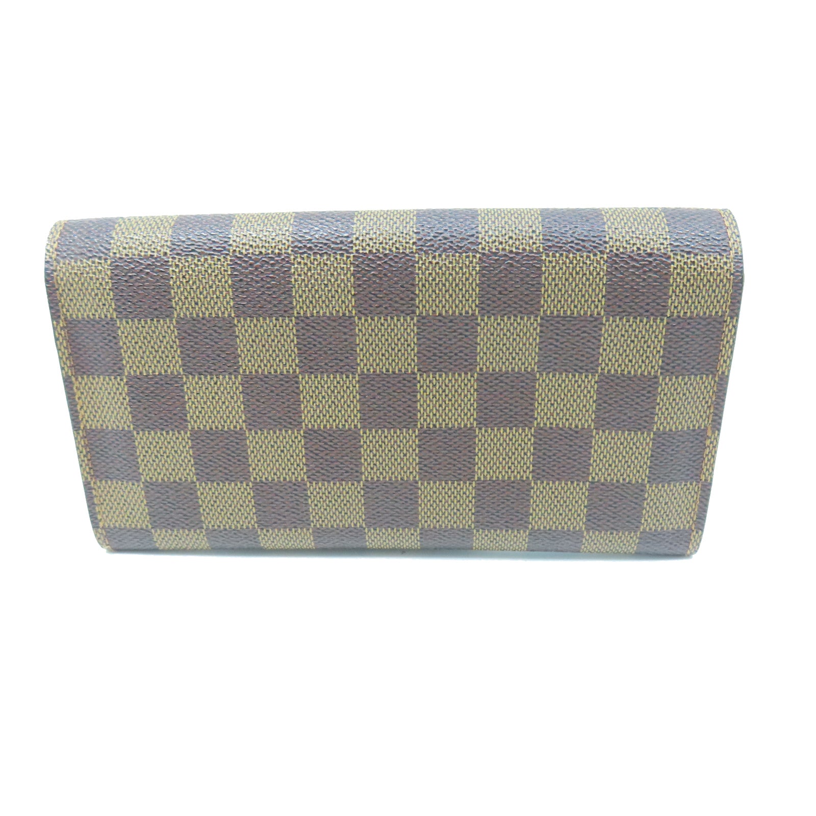 LOUIS VUITTON Damier Long Wallet gold buckle long wallet brown