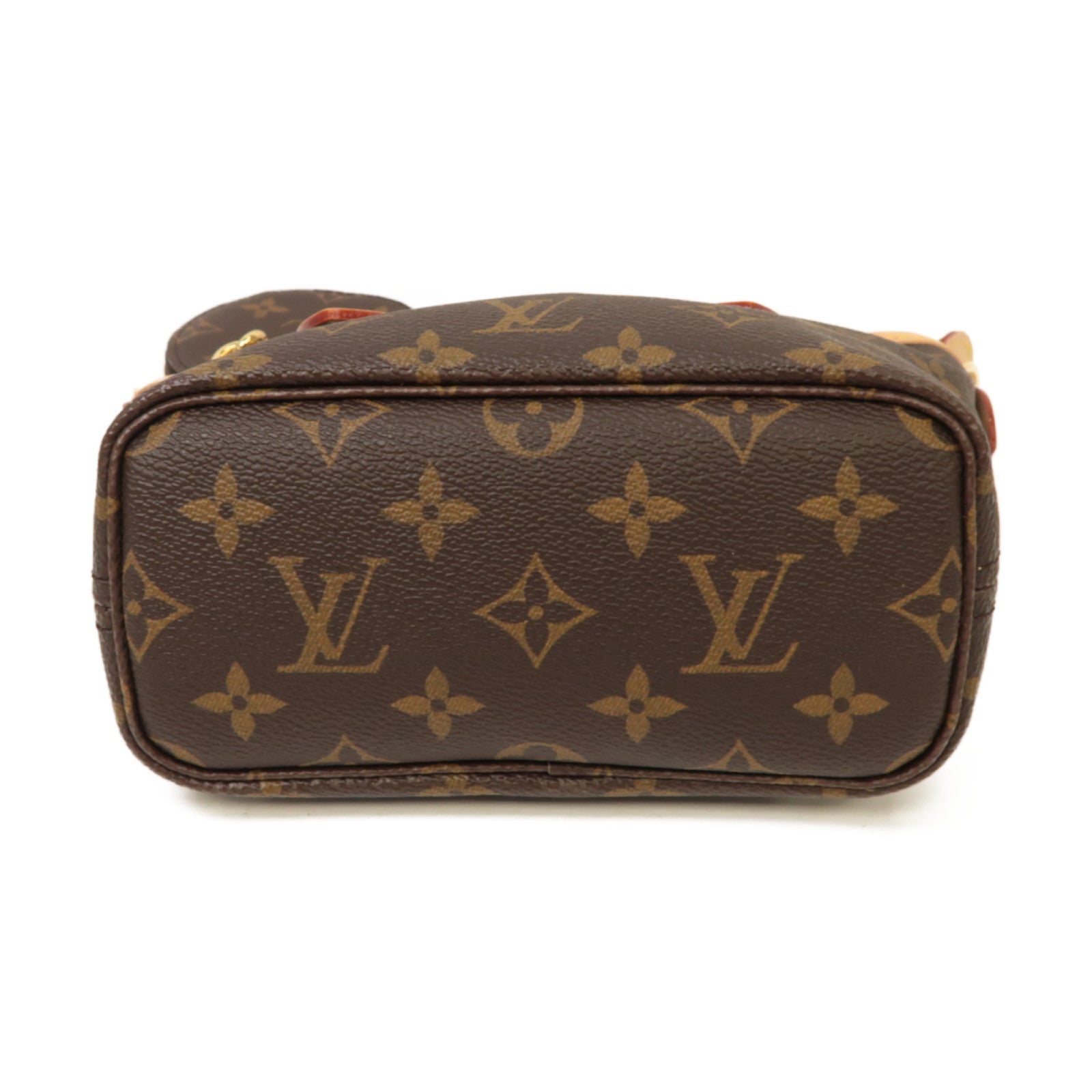 LOUIS VUITTON Monogram Neverfull BB金扣手挽肩背兩用袋啡色