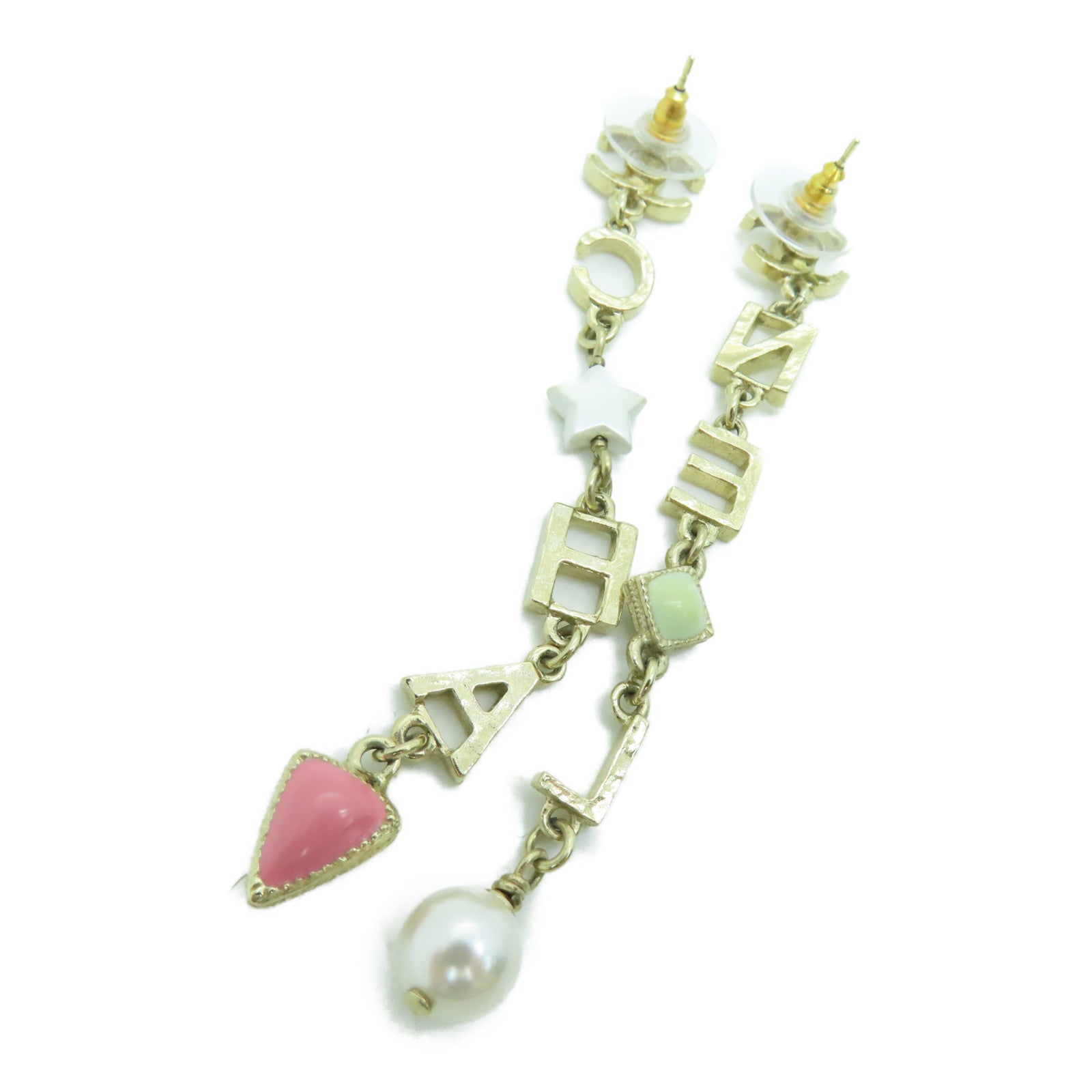 CHANEL 金屬Earrings耳環A19金色