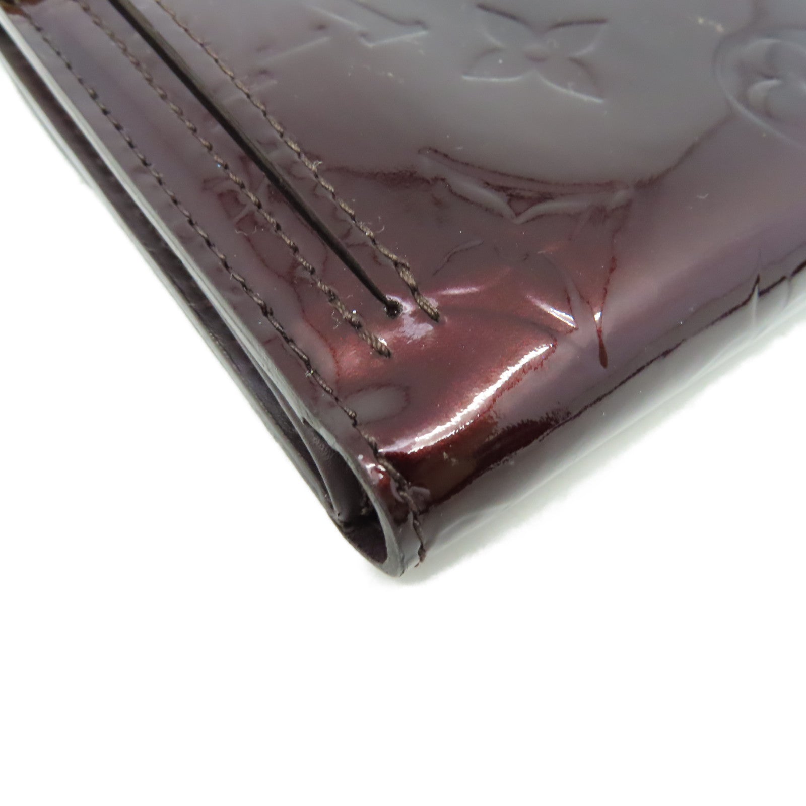 LOUIS VUITTON 【激減優惠】Monogram Vernis Koala Fold Wallet金扣錢包紅色