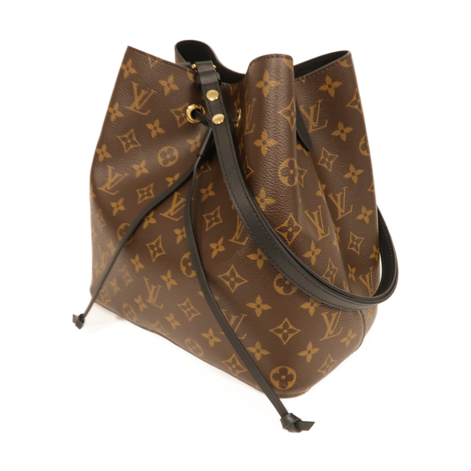 LOUIS VUITTON Monogram Neo Noe MM金扣肩背袋啡色