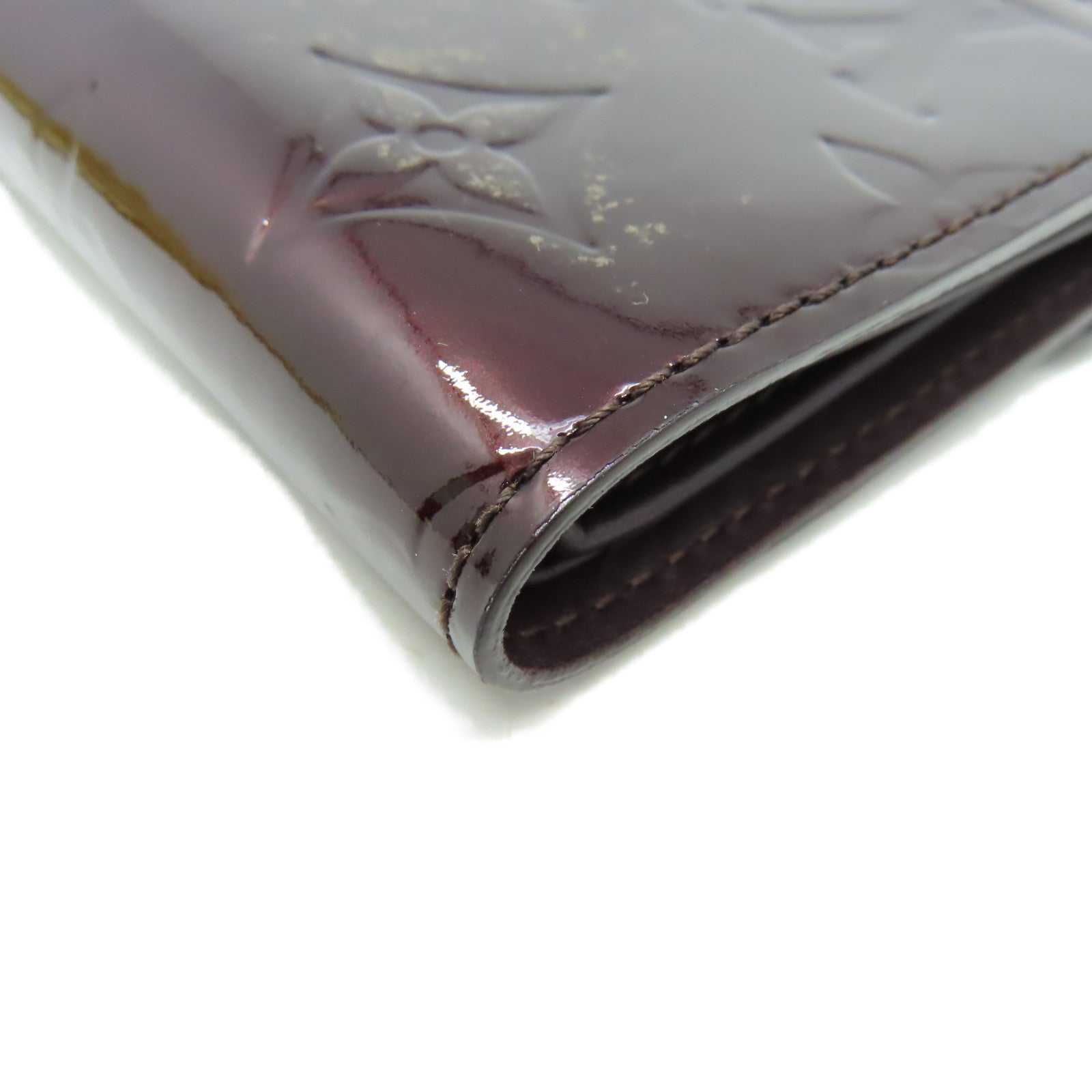 LOUIS VUITTON 【激減優惠】Monogram Vernis Koala Fold Wallet金扣錢包紅色