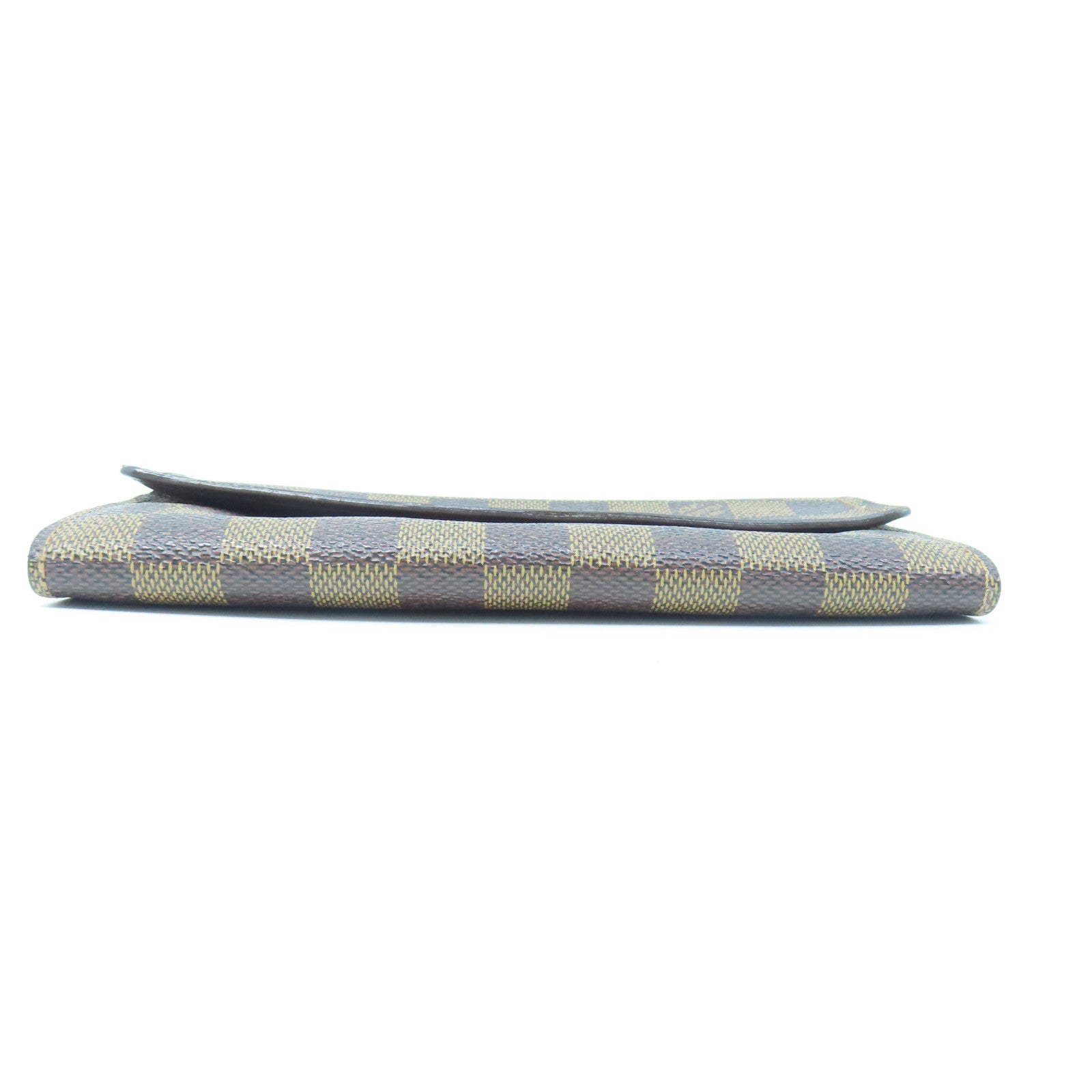 LOUIS VUITTON Damier Long Wallet gold buckle long wallet brown